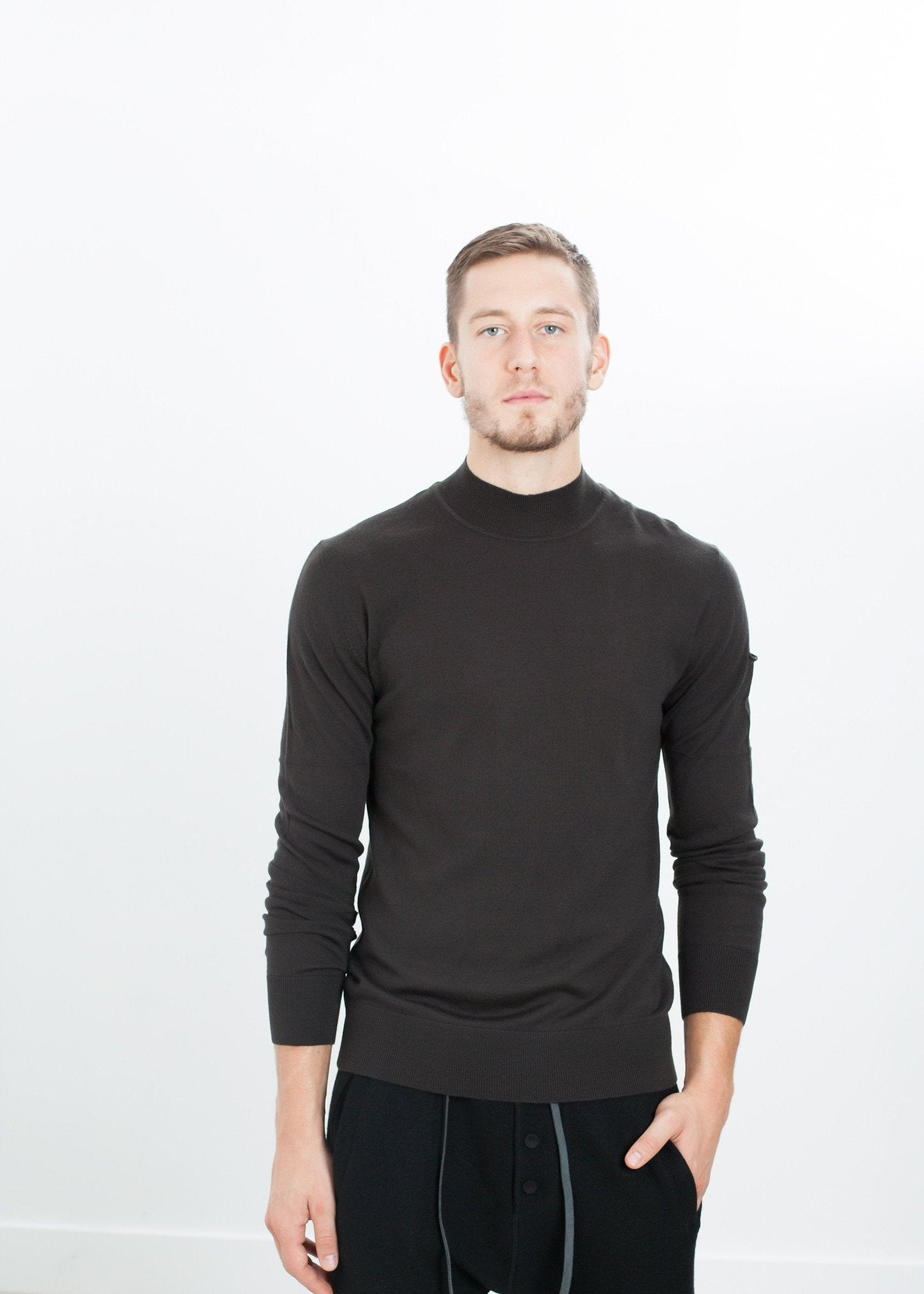 Merino Knit Turtleneck in Cavern - formtest11