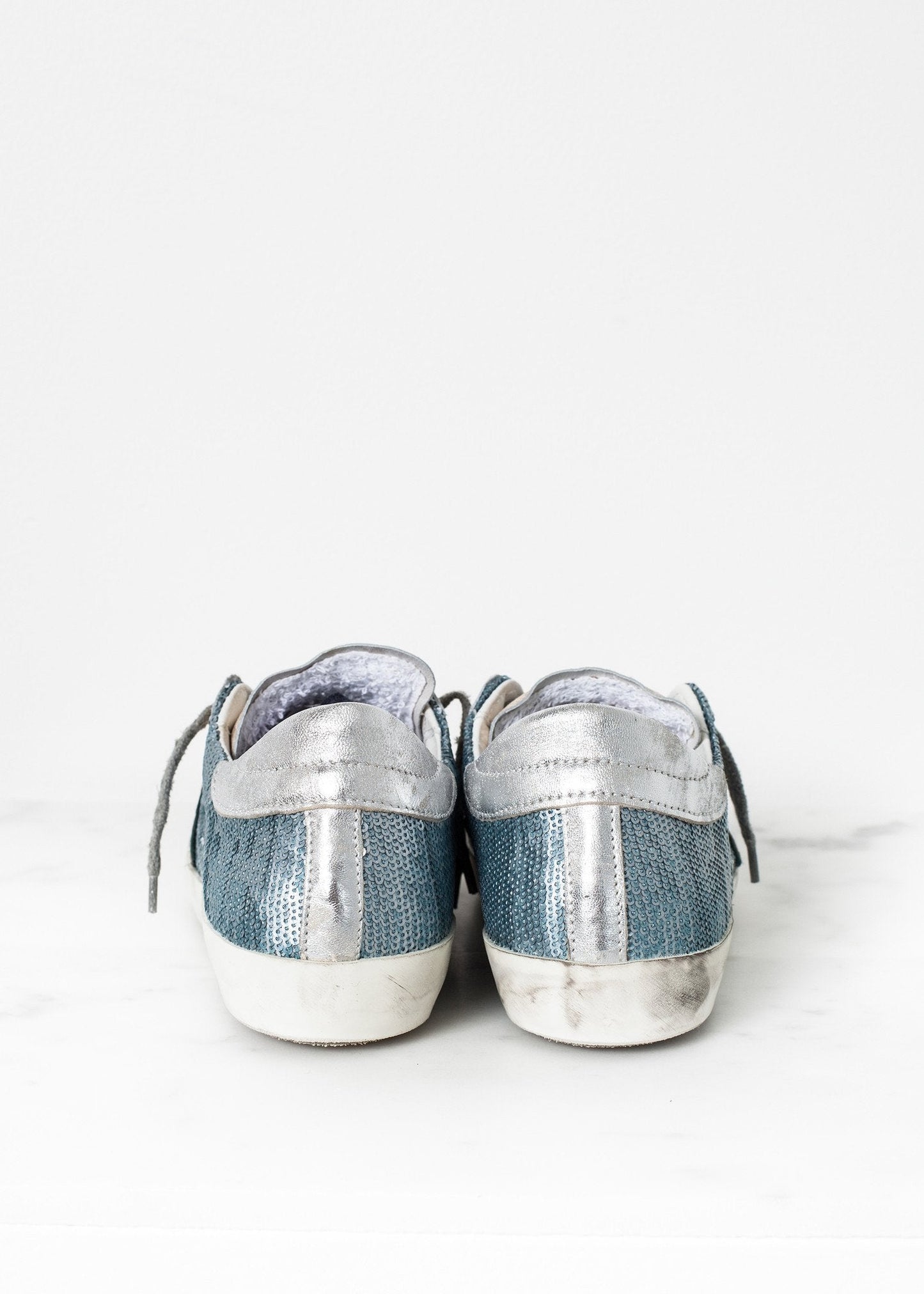 Metallic Sequin Low Top Sneaker - formtest11