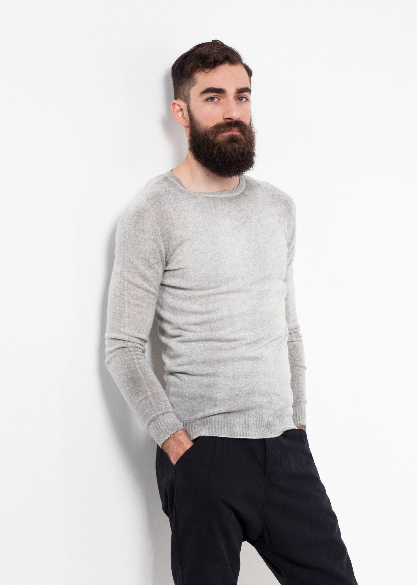 Mottled Cashmere Crewneck - formtest11