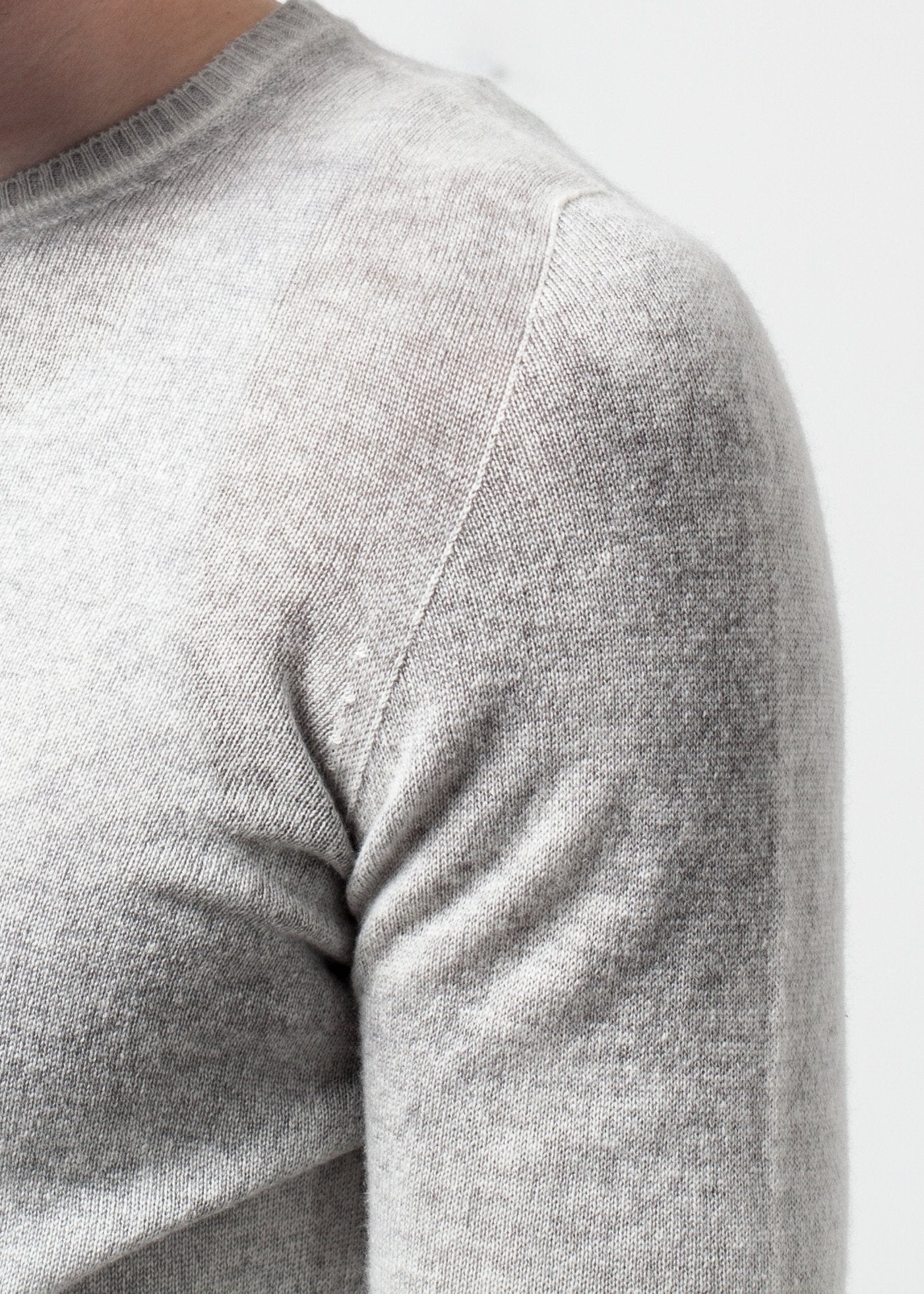 Mottled Cashmere Crewneck - formtest11