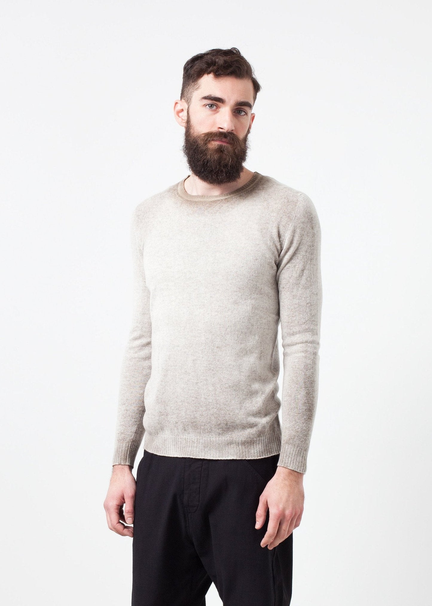 Mottled Cashmere Crewneck - formtest11