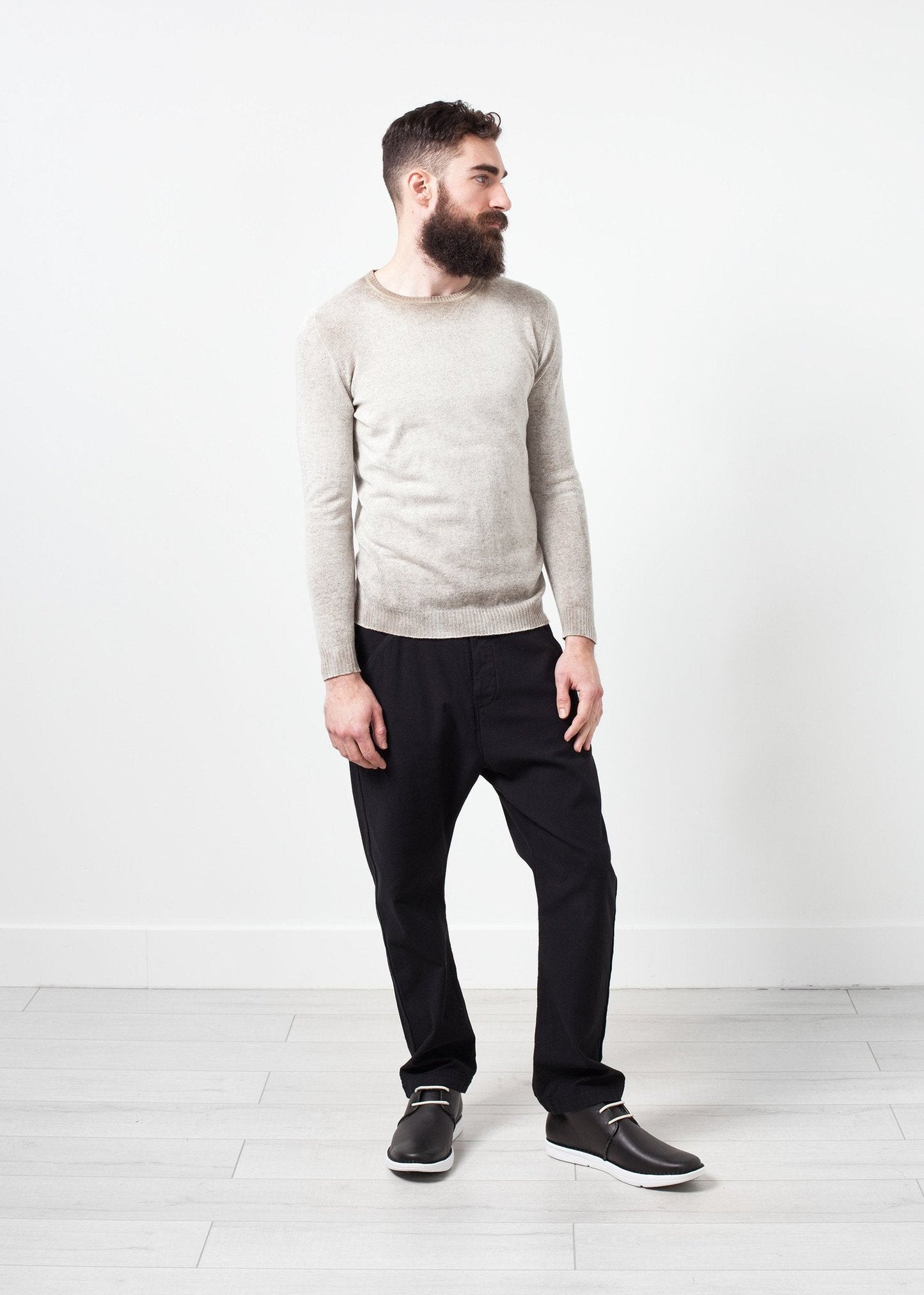 Mottled Cashmere Crewneck - formtest11