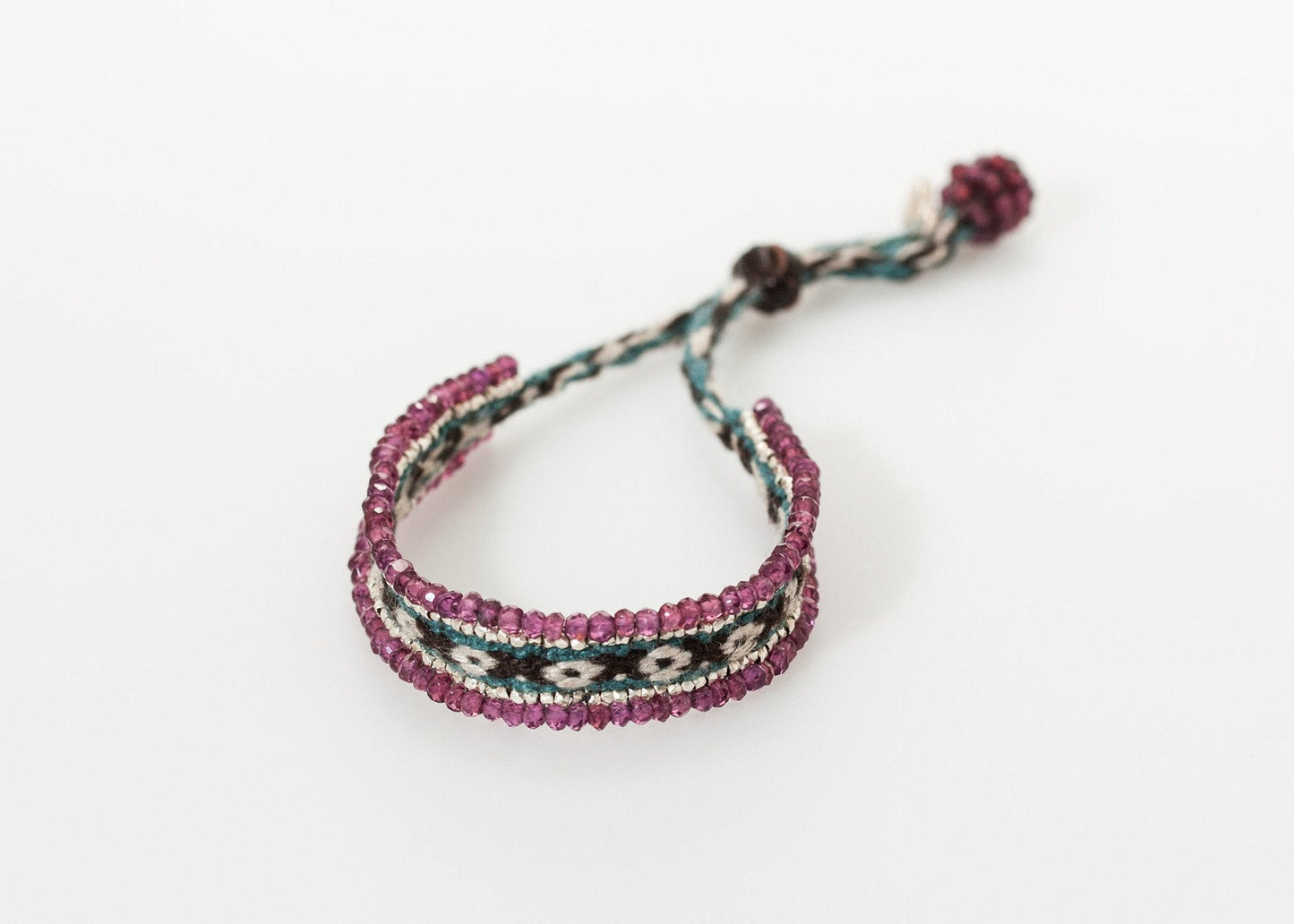 Oaxacan Bracelet in Garnet - formtest11