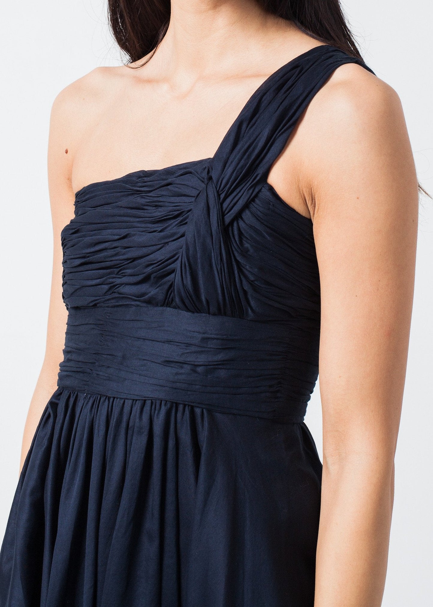 One Shoulder Dress in Navy - formtest11