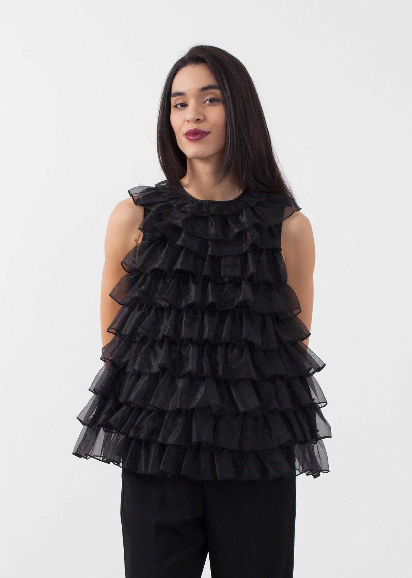 Organza Ruffle Top - formtest11