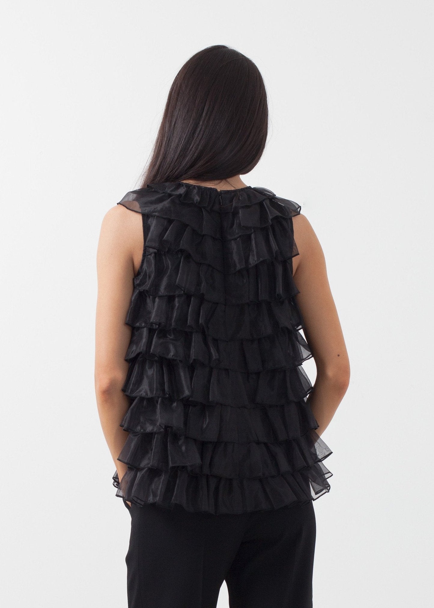 Organza Ruffle Top - formtest11