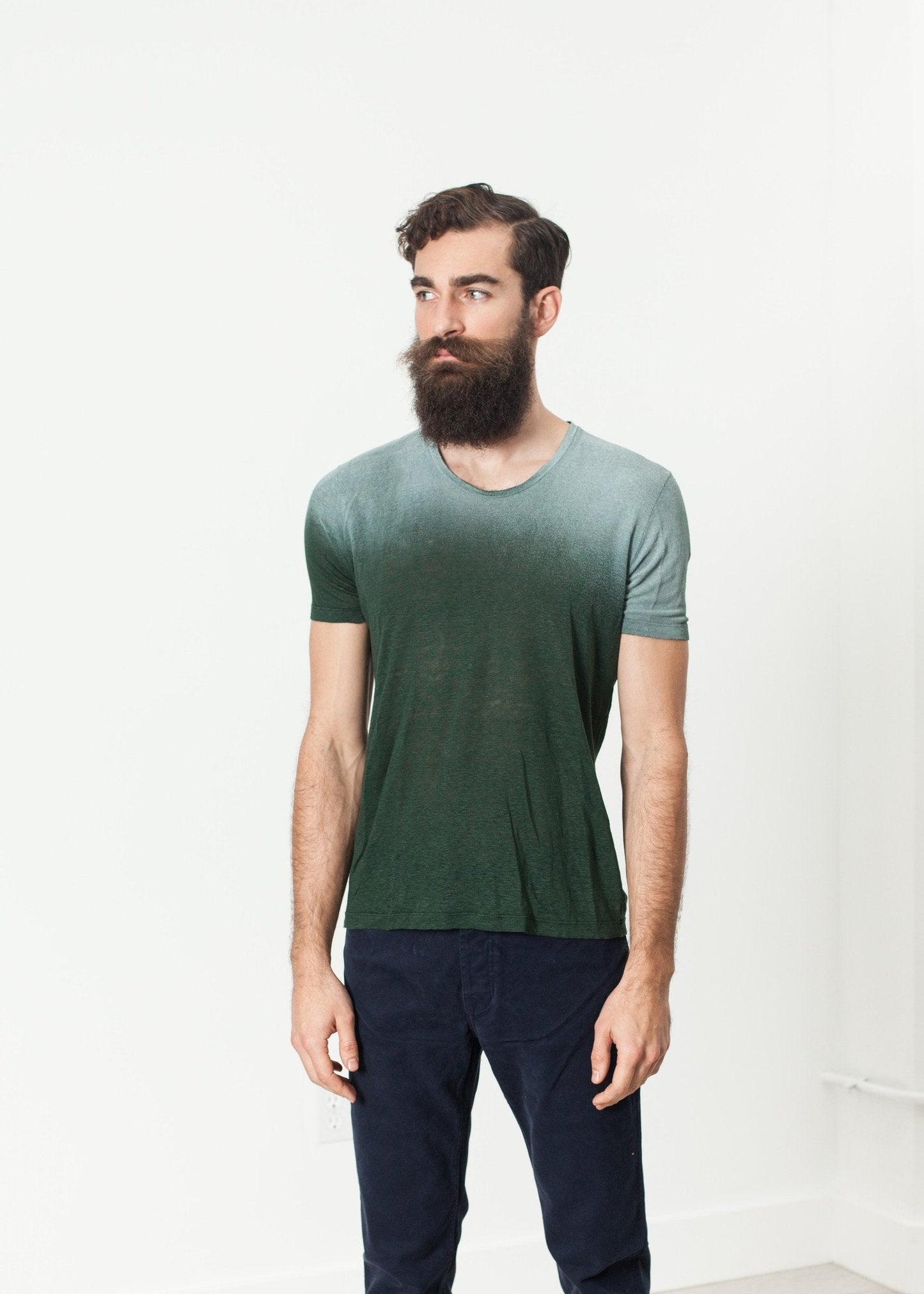 Overprint T-Shirt in Green - formtest11