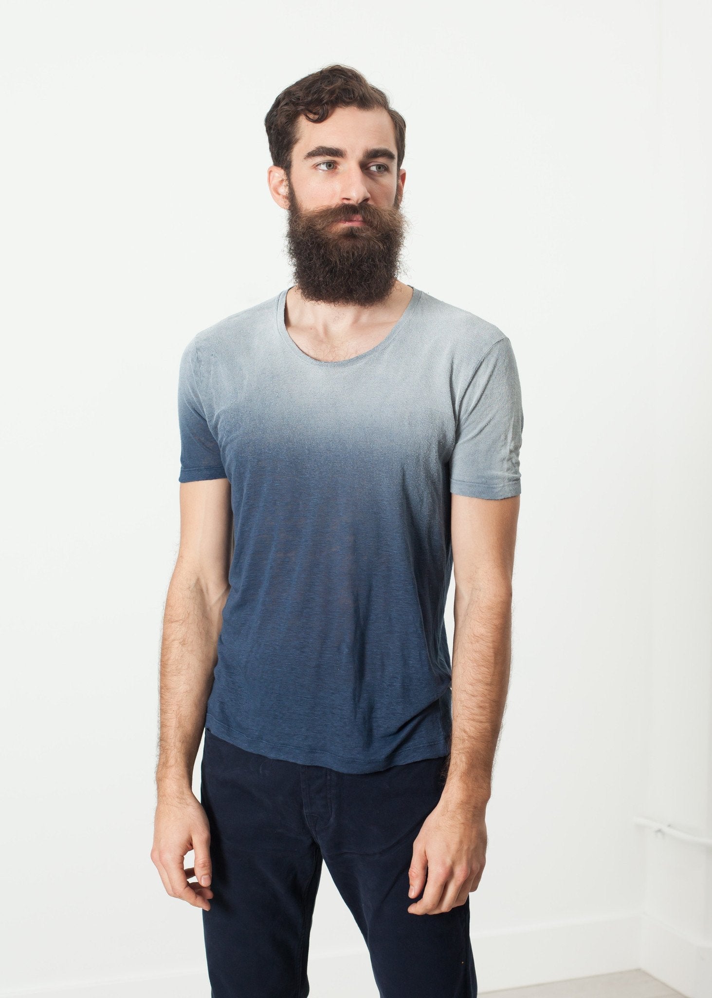 Overprint T-Shirt in Navy - formtest11