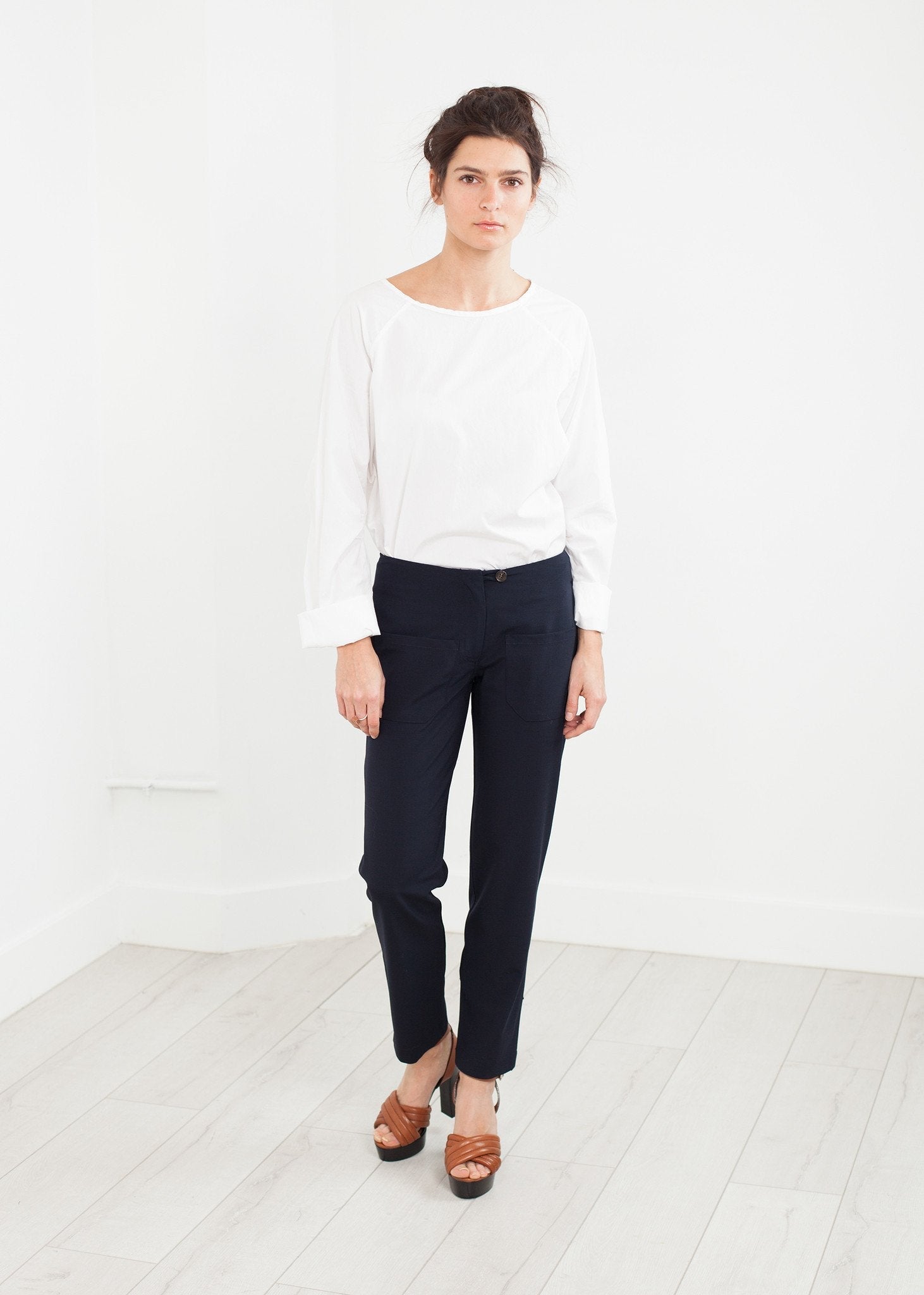 Patch Pocket Pant in Navy - formtest11