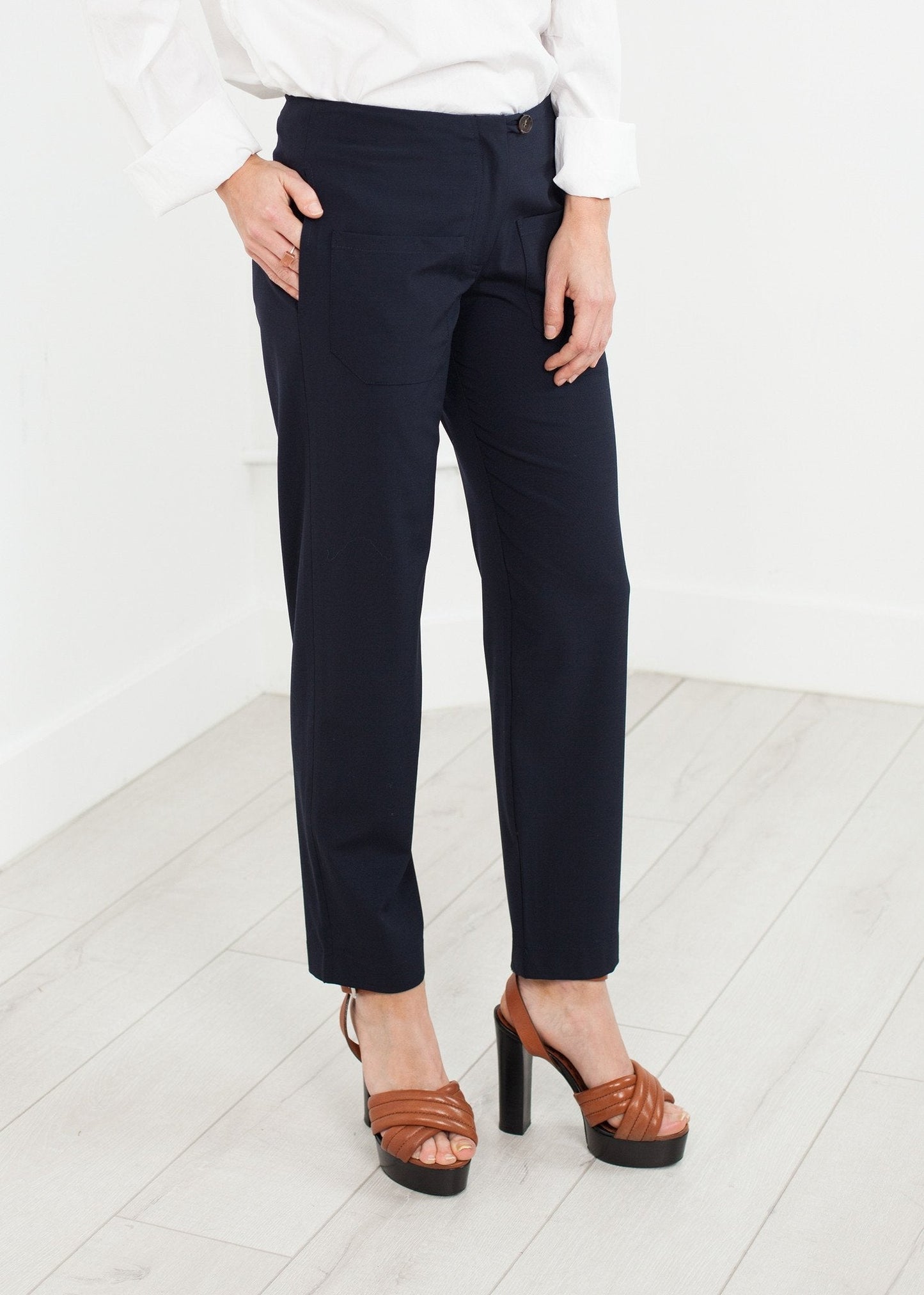 Patch Pocket Pant in Navy - formtest11