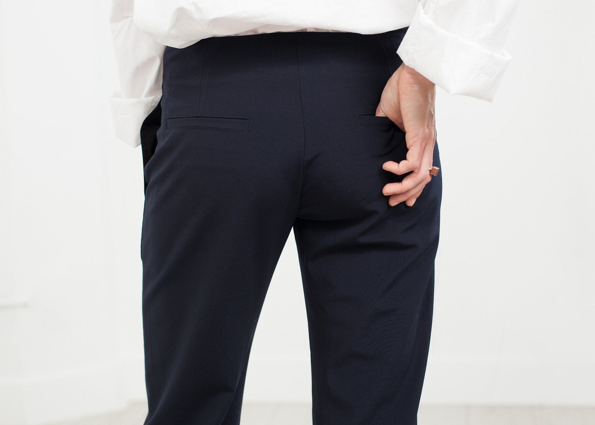 Patch Pocket Pant in Navy - formtest11