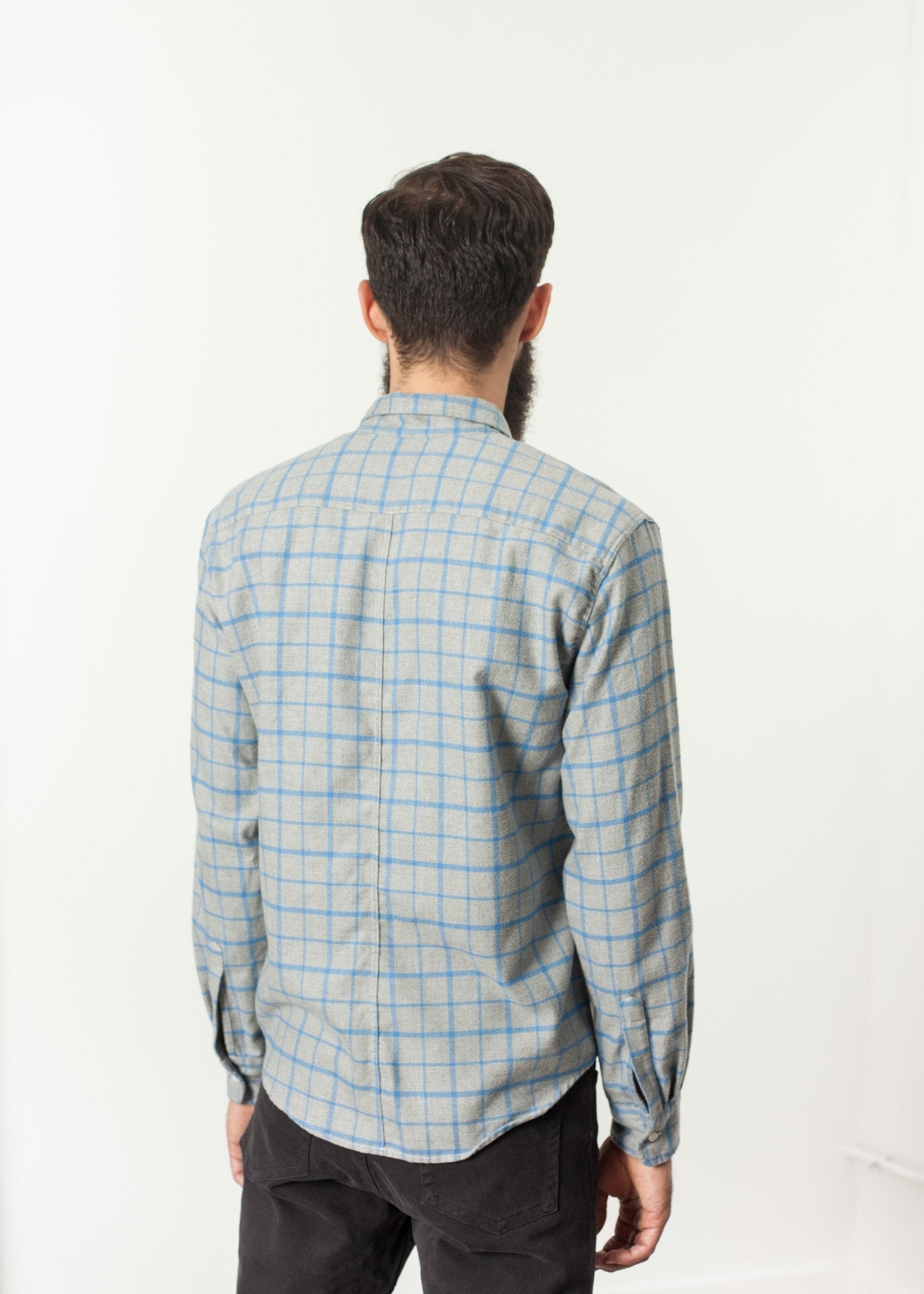 Paul Shirt in Grey Flannel - formtest11