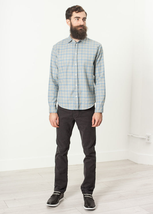 Paul Shirt in Grey Flannel - formtest11