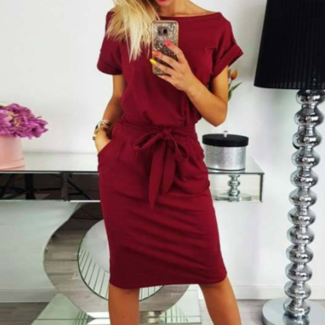 Summer Dress 2018 New Women Casual Vintage Dress Sexy Bandage Bodycon Short Sleeve Dresses Sundress vestido