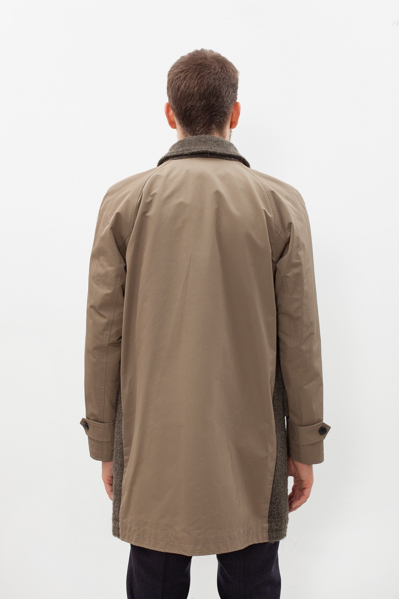 Raglan Maniche Coat in Olive - formtest11