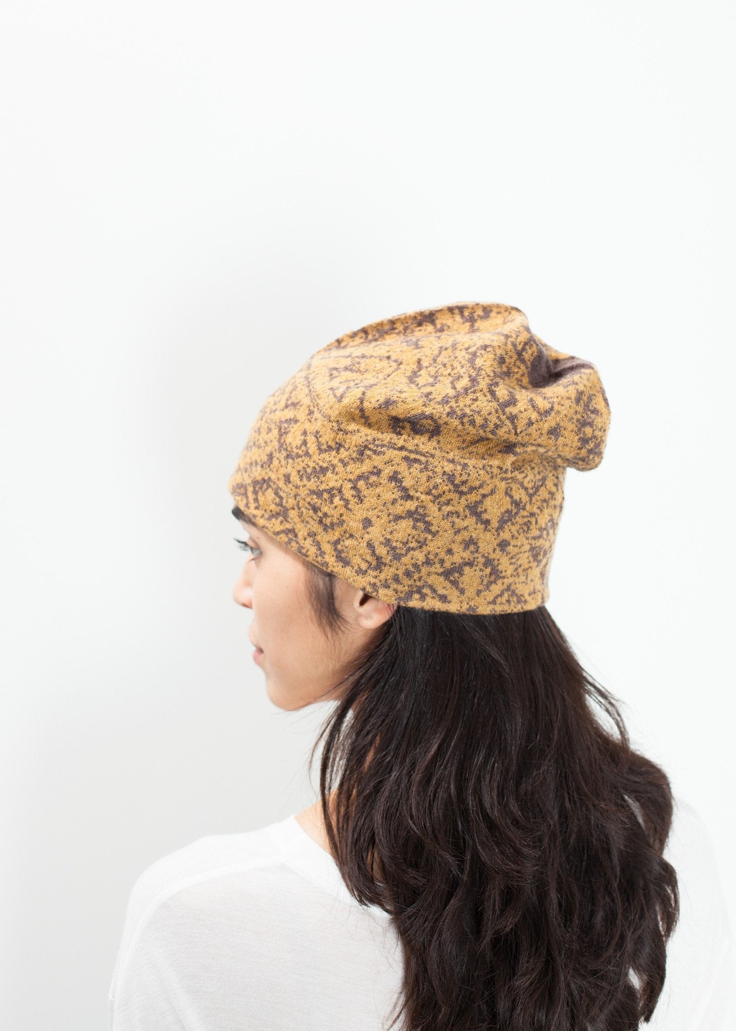 Reversible Beanie in Amber - formtest11