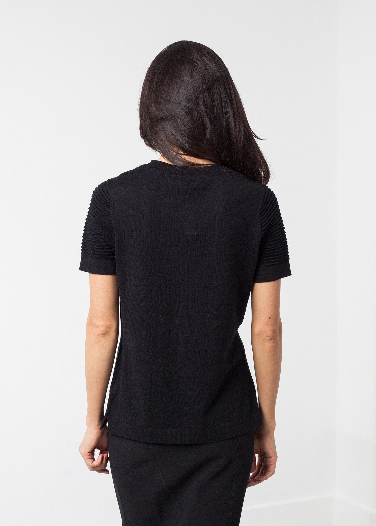 Ribbed Short Sleeve Knit - formtest11