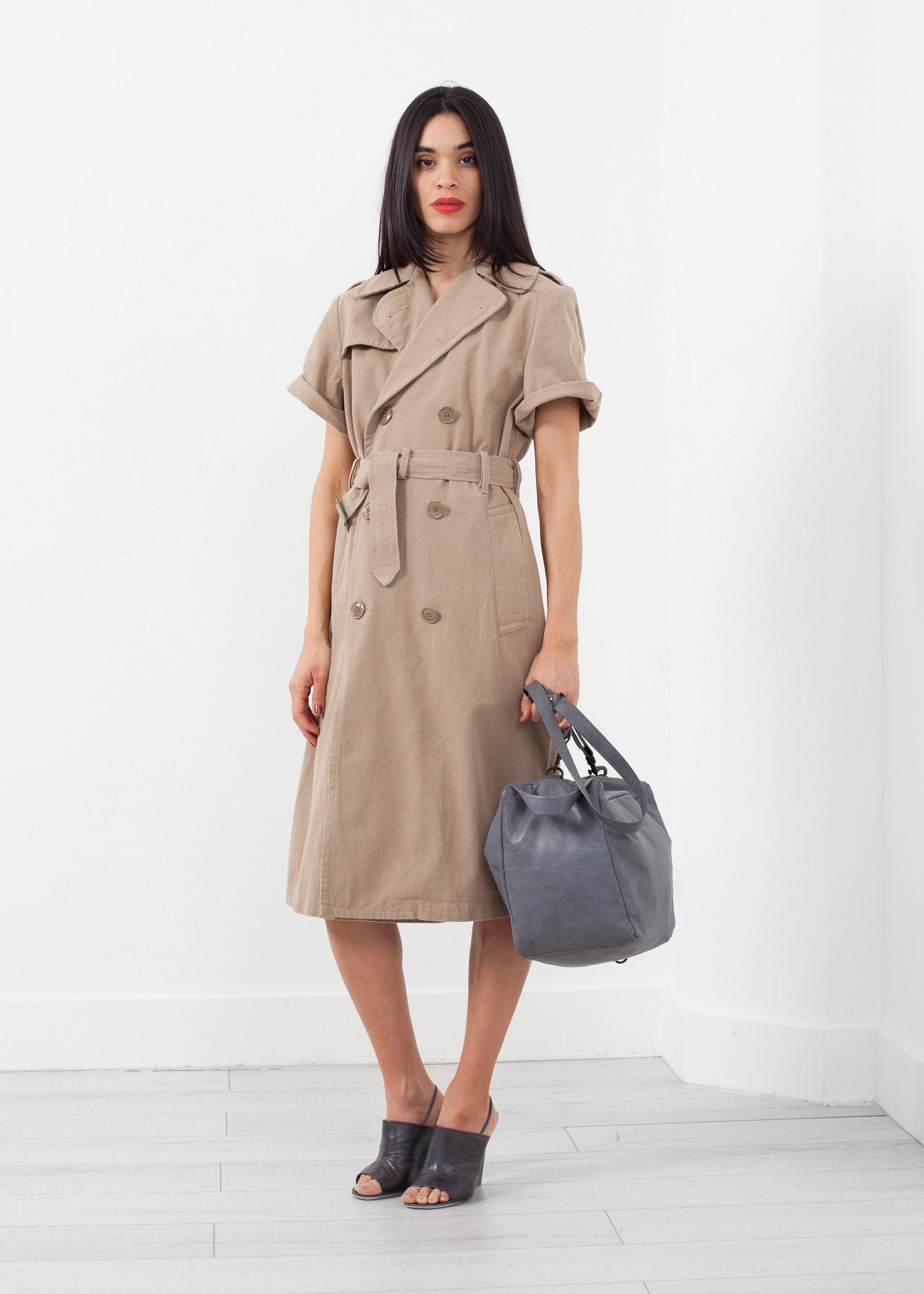 Rolled Sleeve Trenchcoat - formtest11