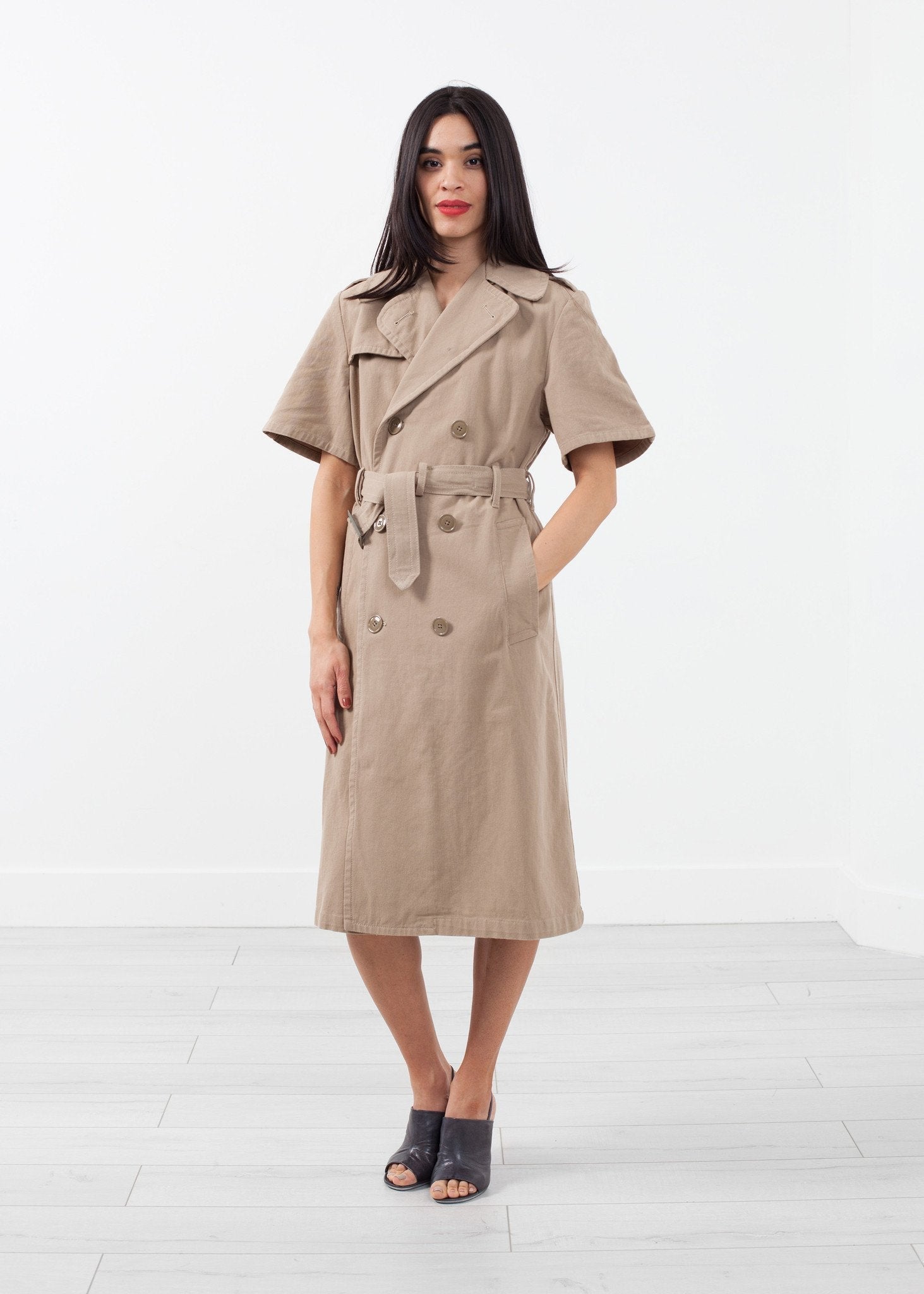 Rolled Sleeve Trenchcoat - formtest11