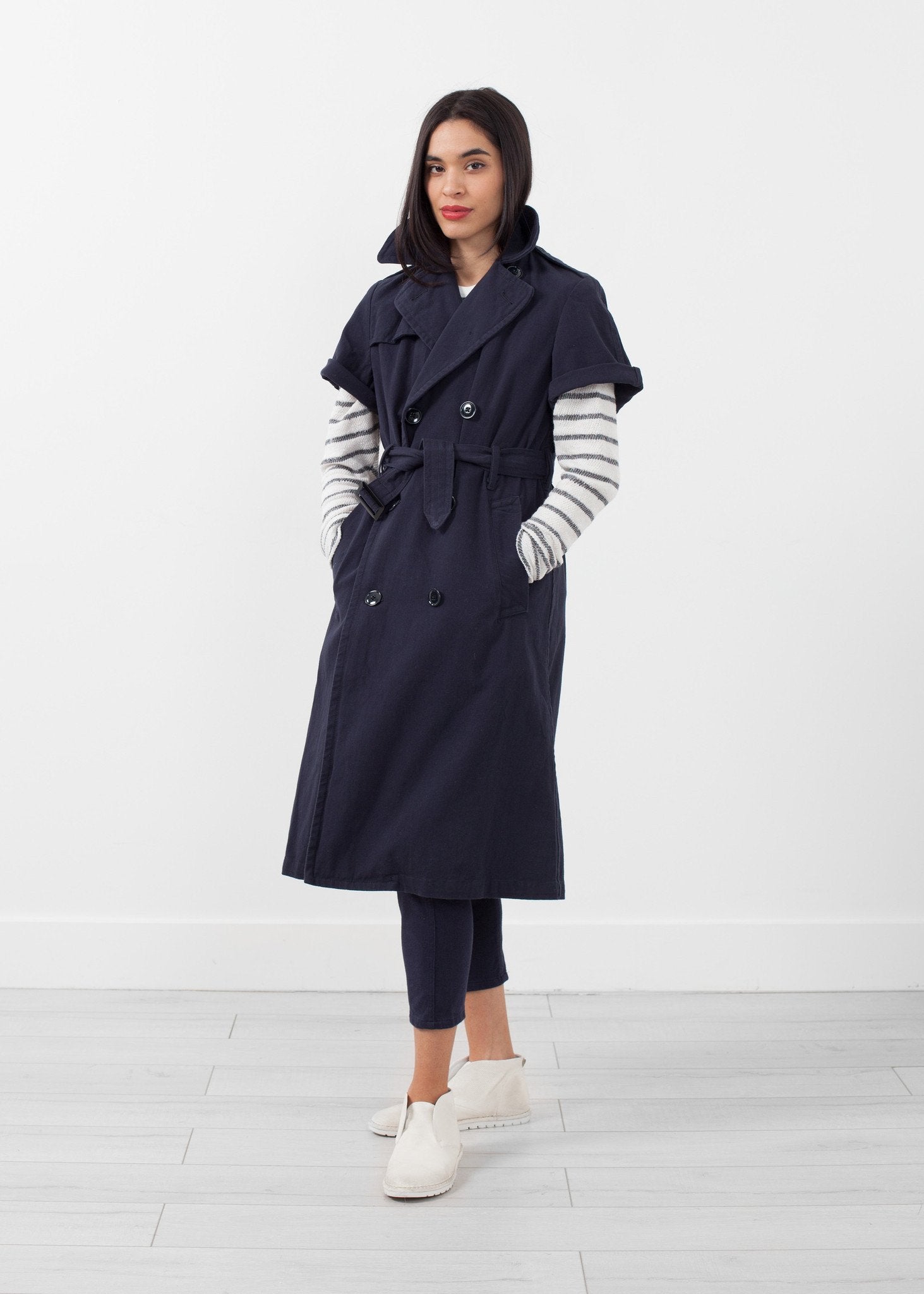 Rolled Sleeve Trenchcoat - formtest11