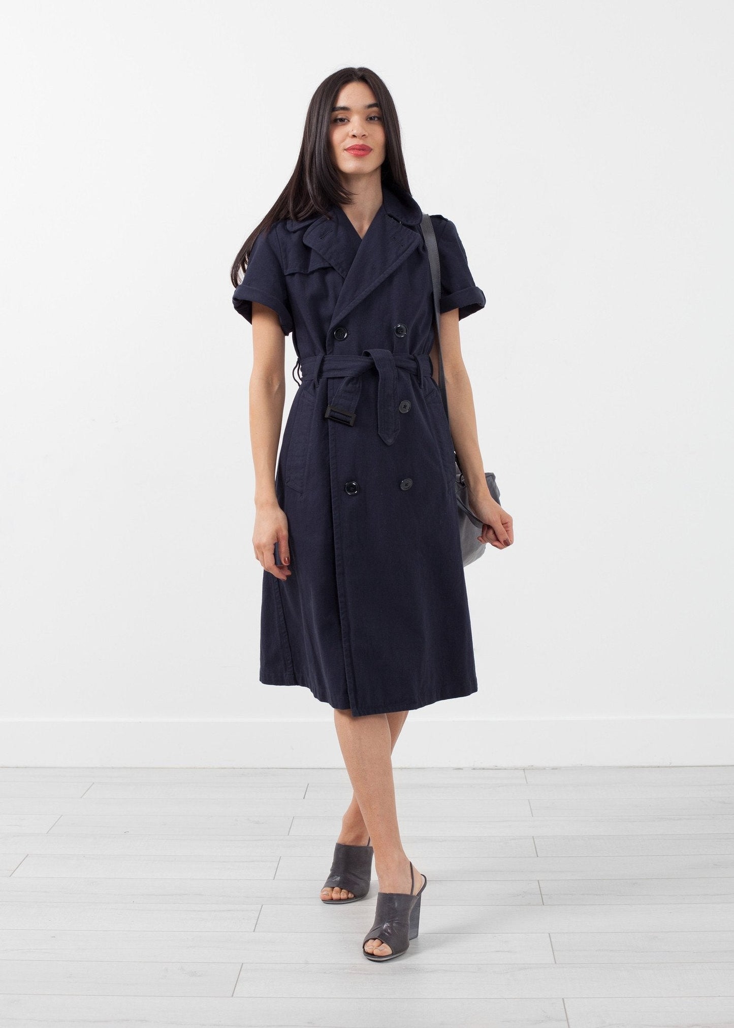 Rolled Sleeve Trenchcoat - formtest11