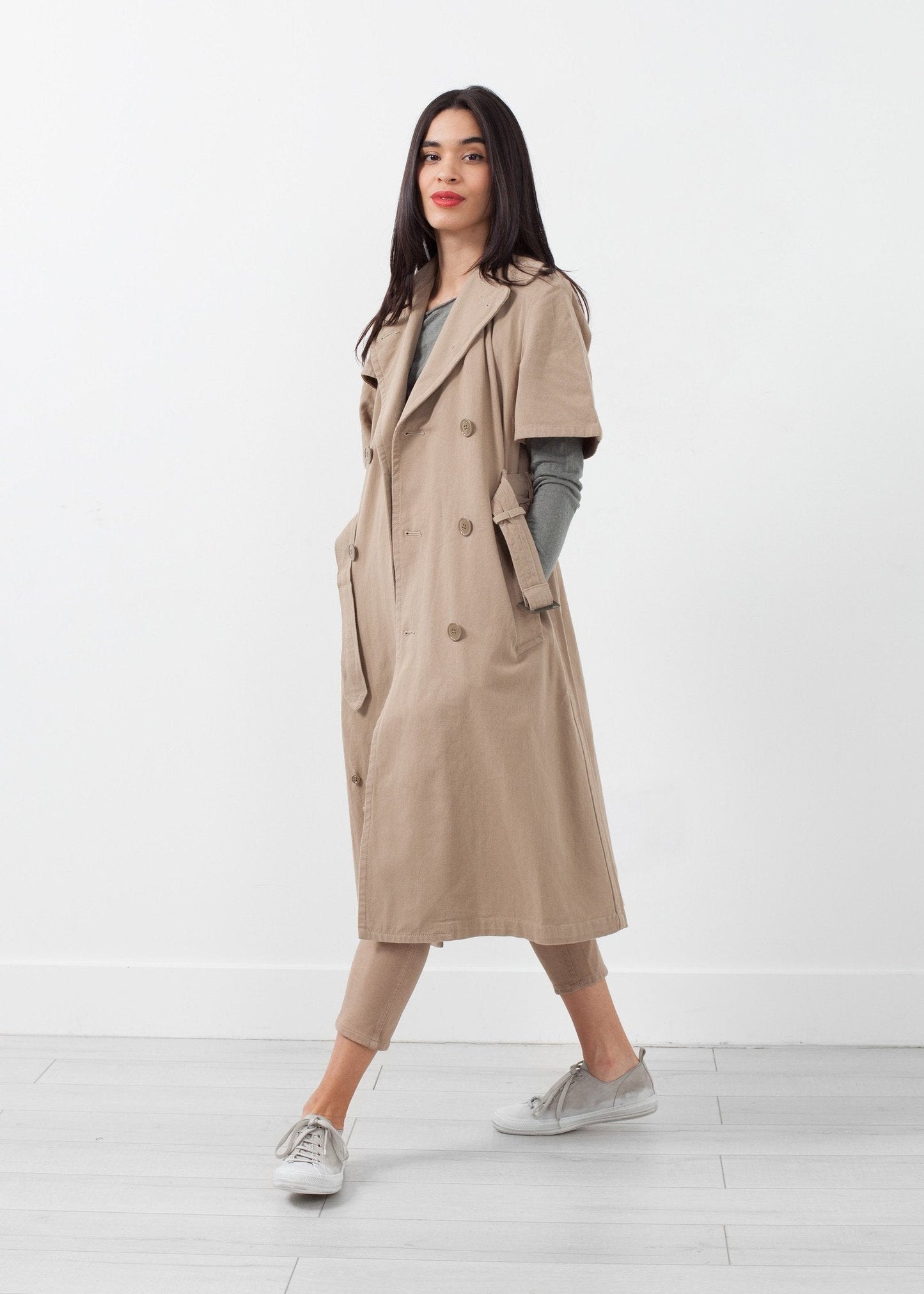 Rolled Sleeve Trenchcoat - formtest11