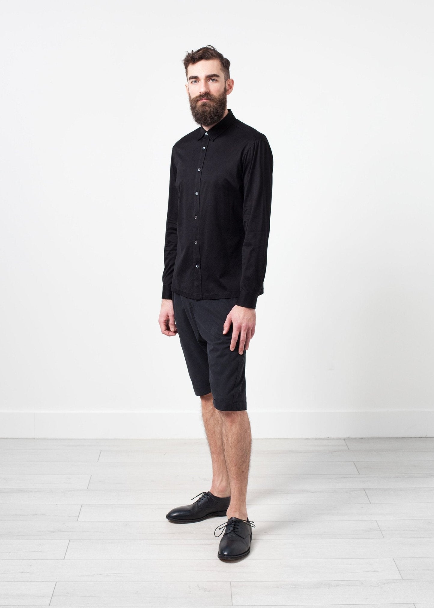 Scotland Button-Up in Black - formtest11