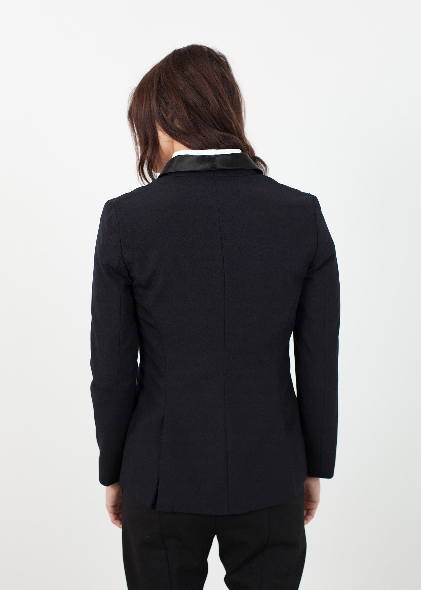 Shawl Collar Blazer in Black - formtest11