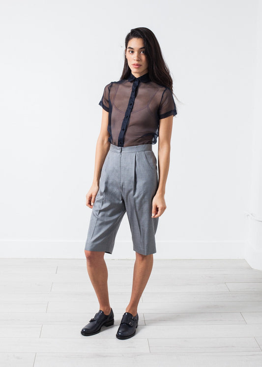 Silk Shorts in Grey - formtest11