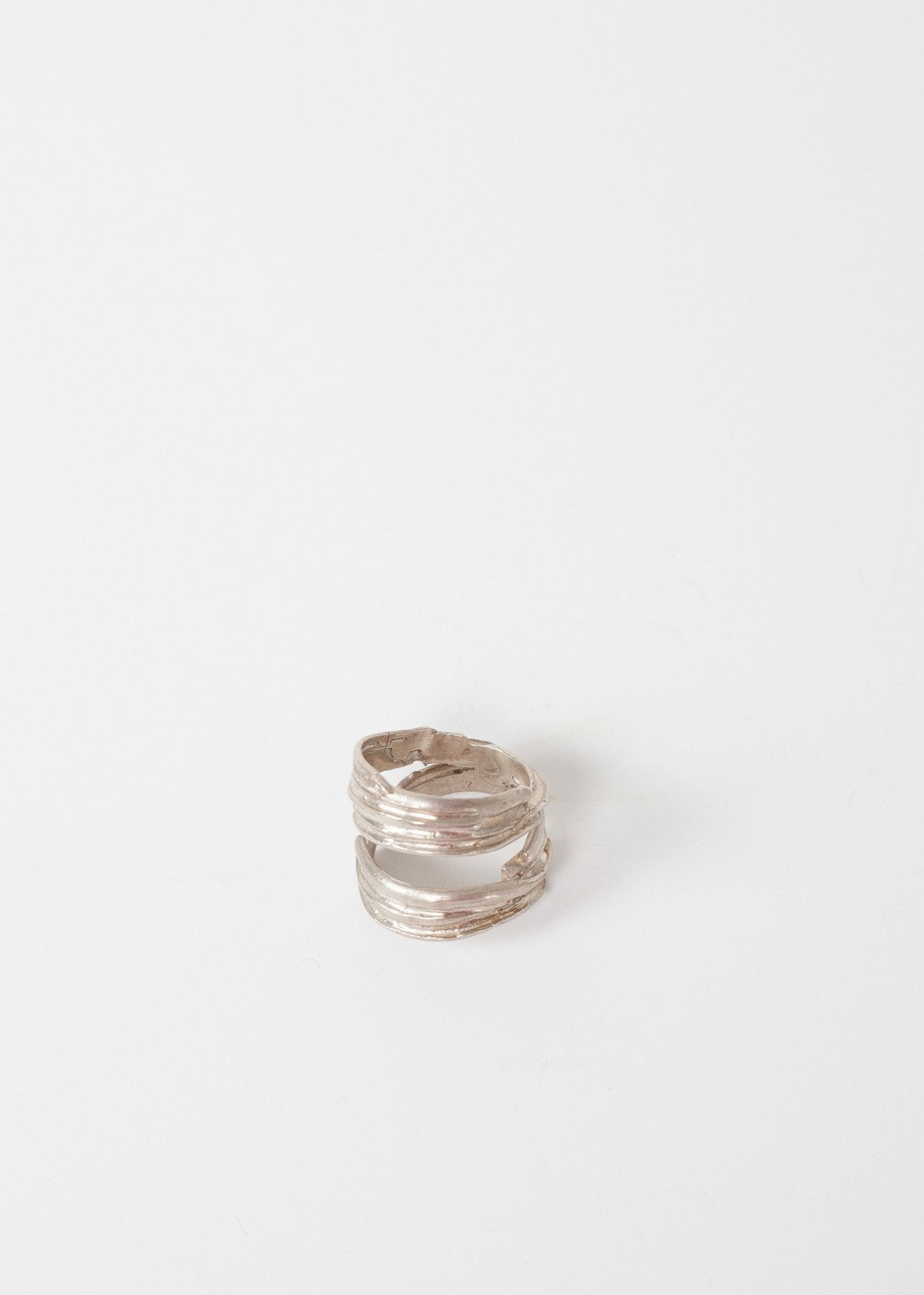 Silver Coil Ring in Sterling - formtest11