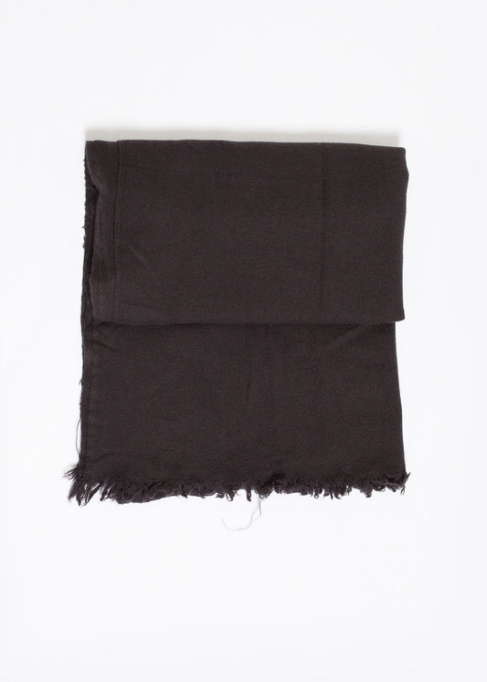 Simple Scarf in Old Black - formtest11