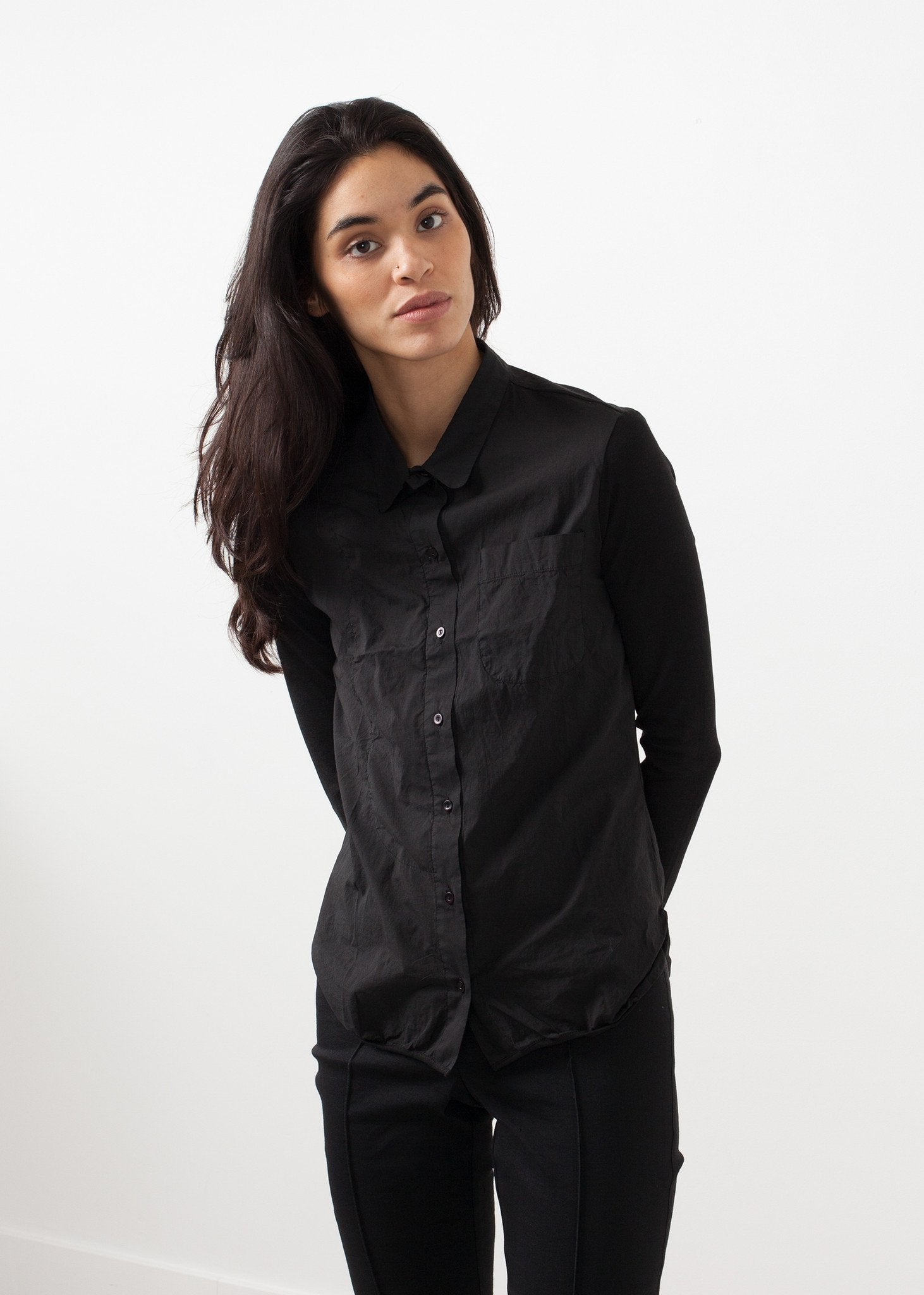 Soft Sleeve Button Up - formtest11