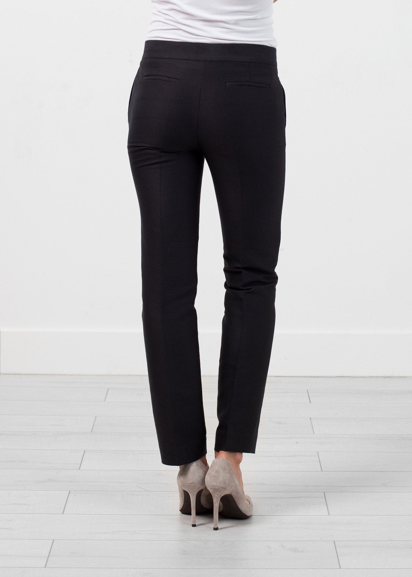 Straight Seam Trouser in Black - formtest11