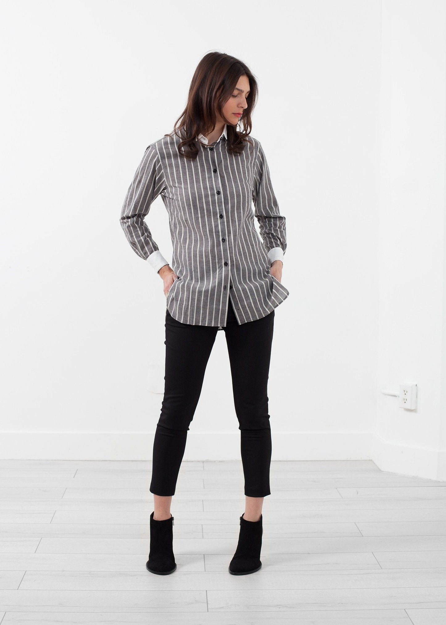 Striped Tuxedo Shirt - formtest11