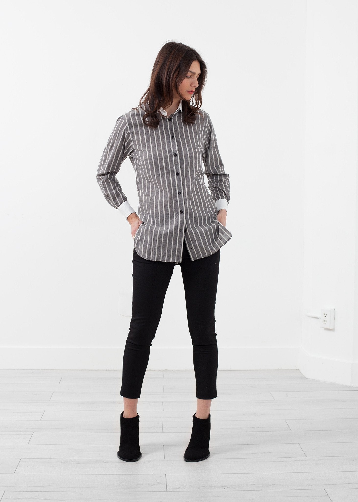 Striped Tuxedo Shirt - formtest11