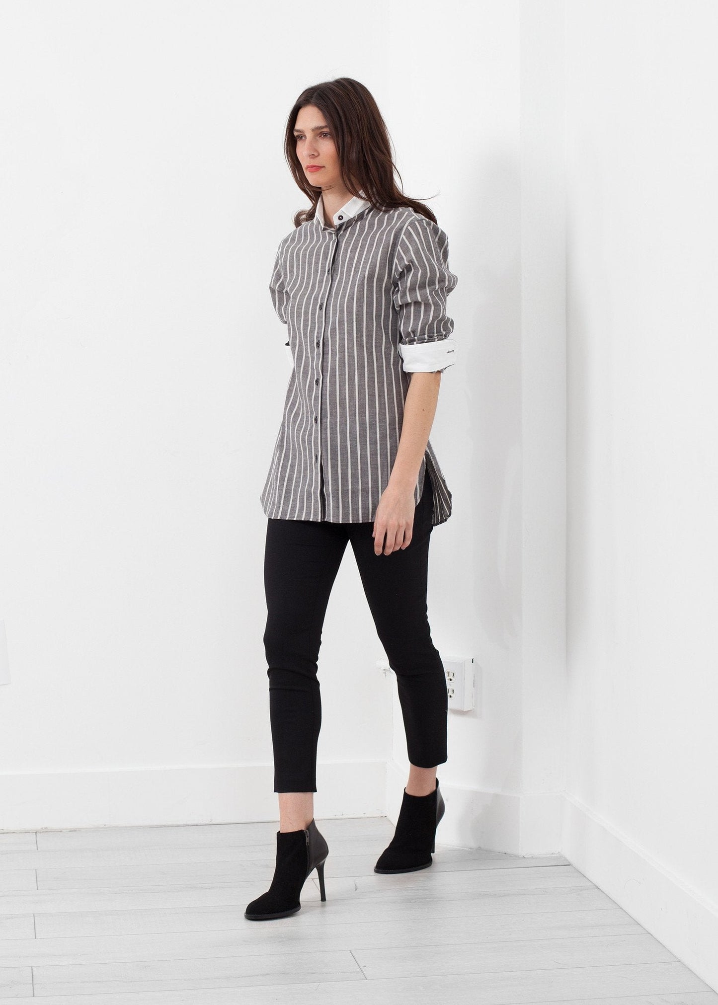 Striped Tuxedo Shirt - formtest11