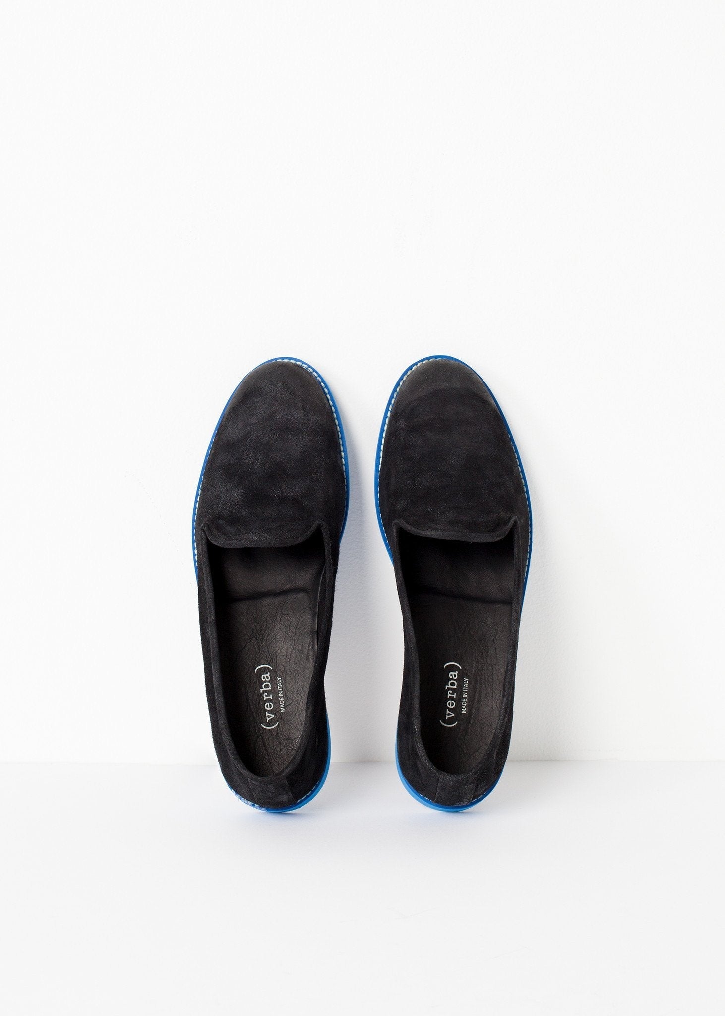 Suede Loafers - Black/Blue - formtest11