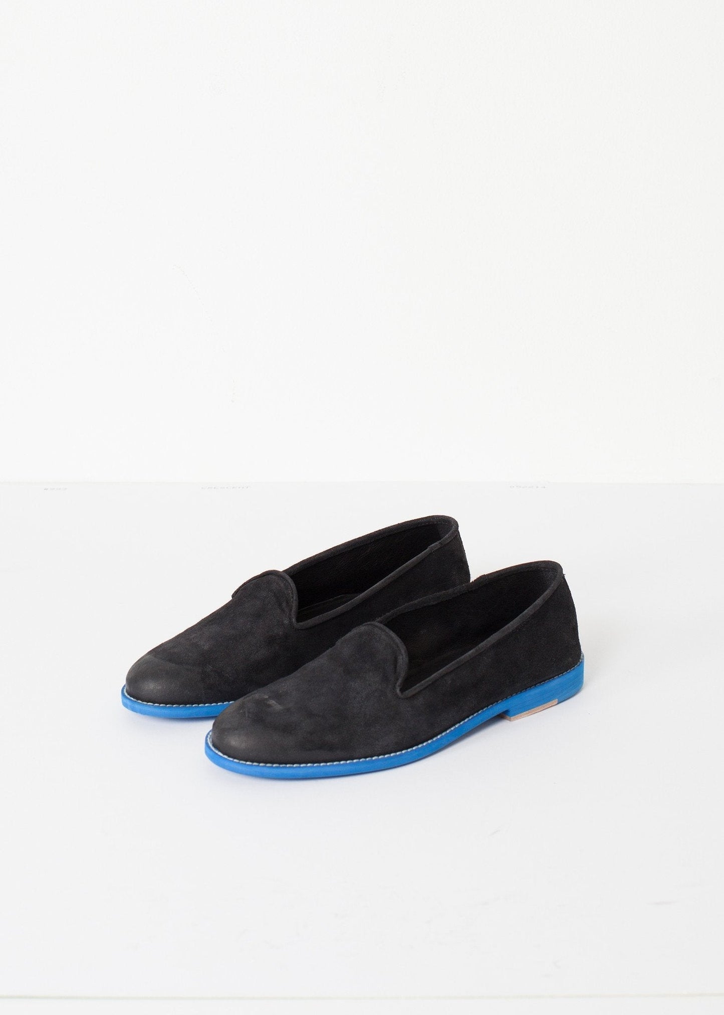 Suede Loafers - Black/Blue - formtest11