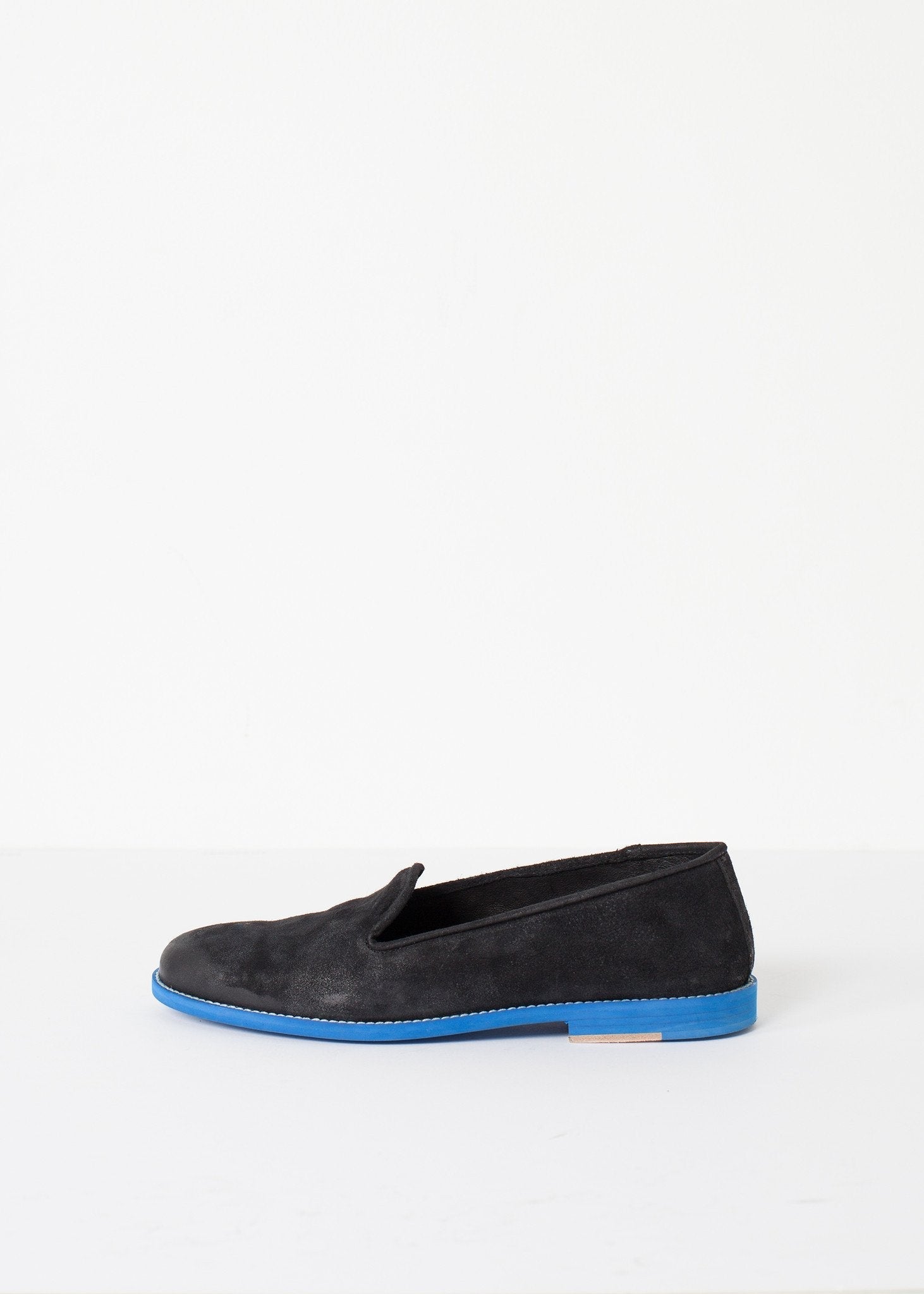 Suede Loafers - Black/Blue - formtest11