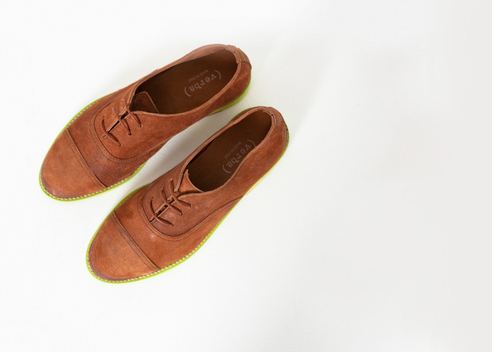 Suede Oxford in Natural/Lime - formtest11