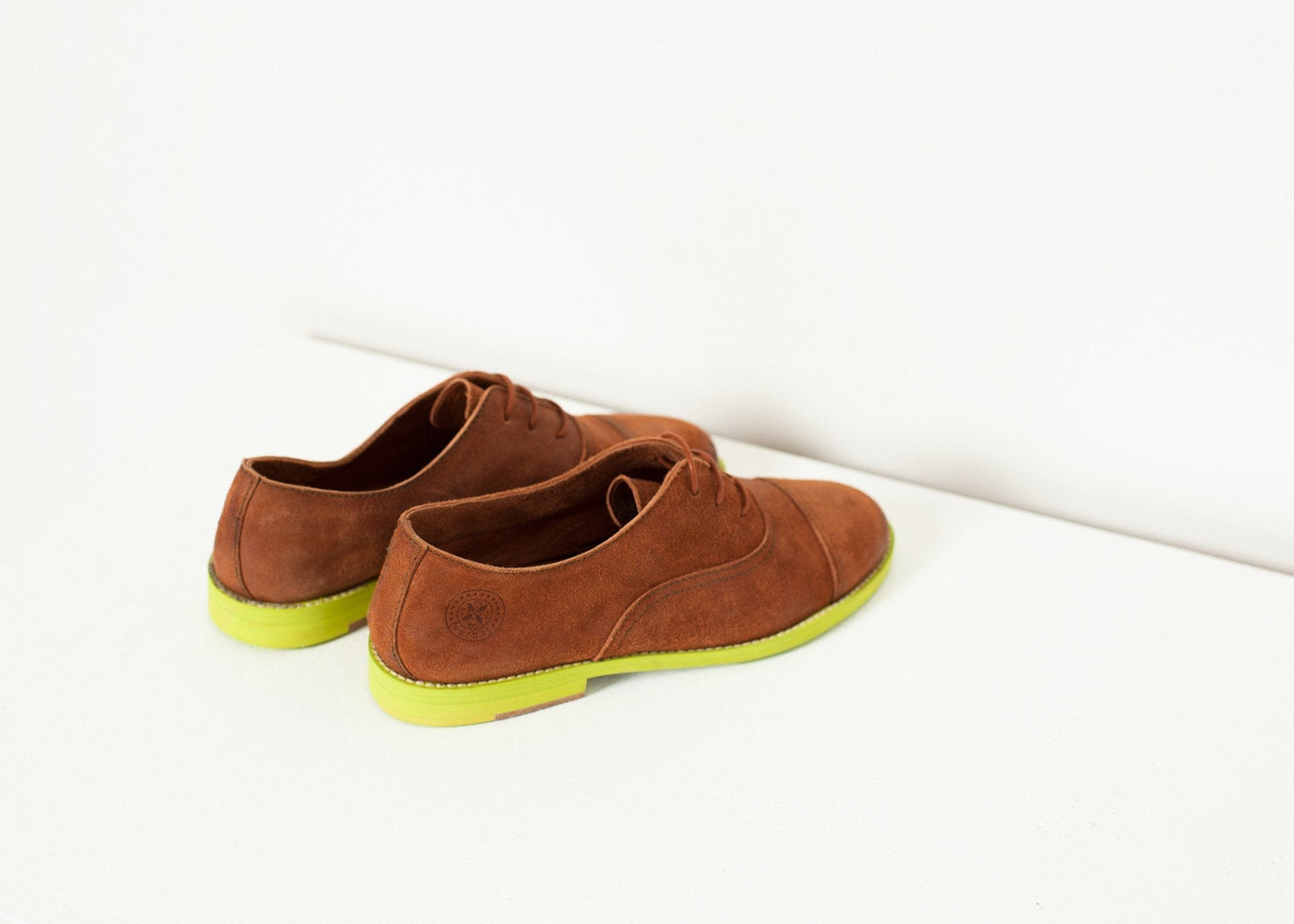 Suede Oxford in Natural/Lime - formtest11