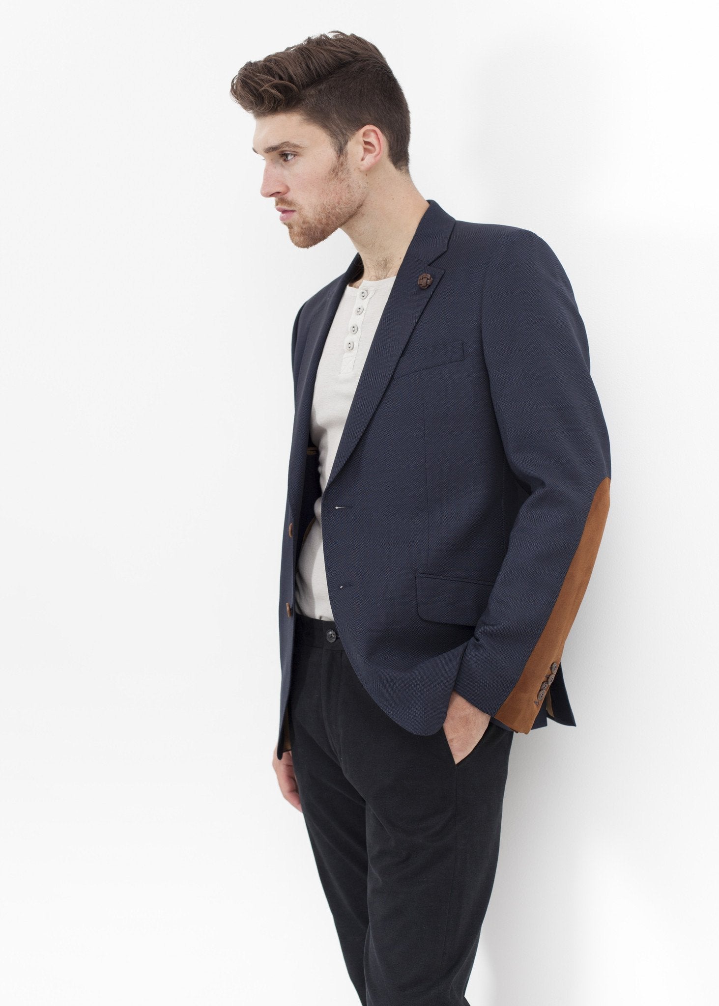 Swift Low Blazer in Navy - formtest11