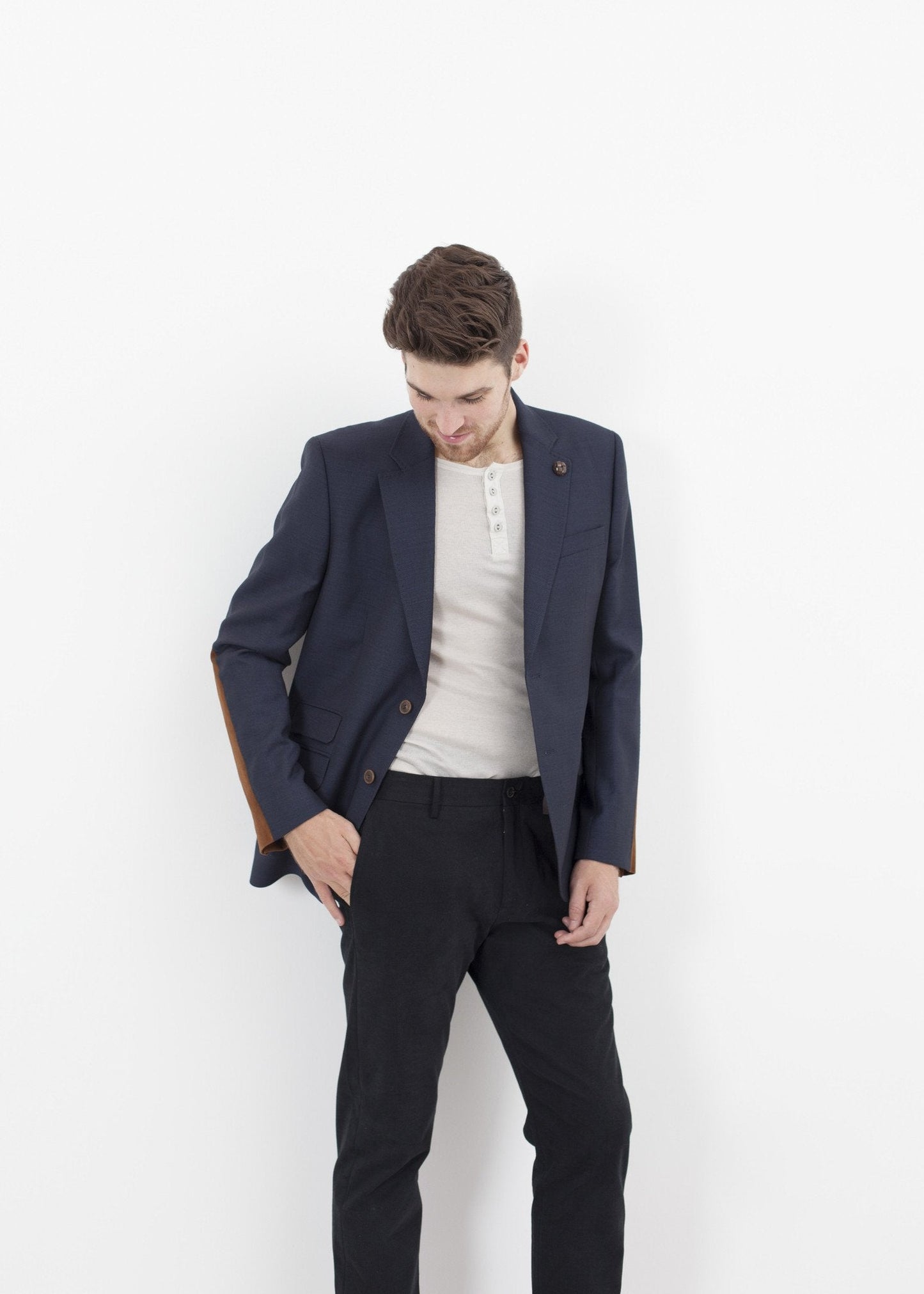 Swift Low Blazer in Navy - formtest11