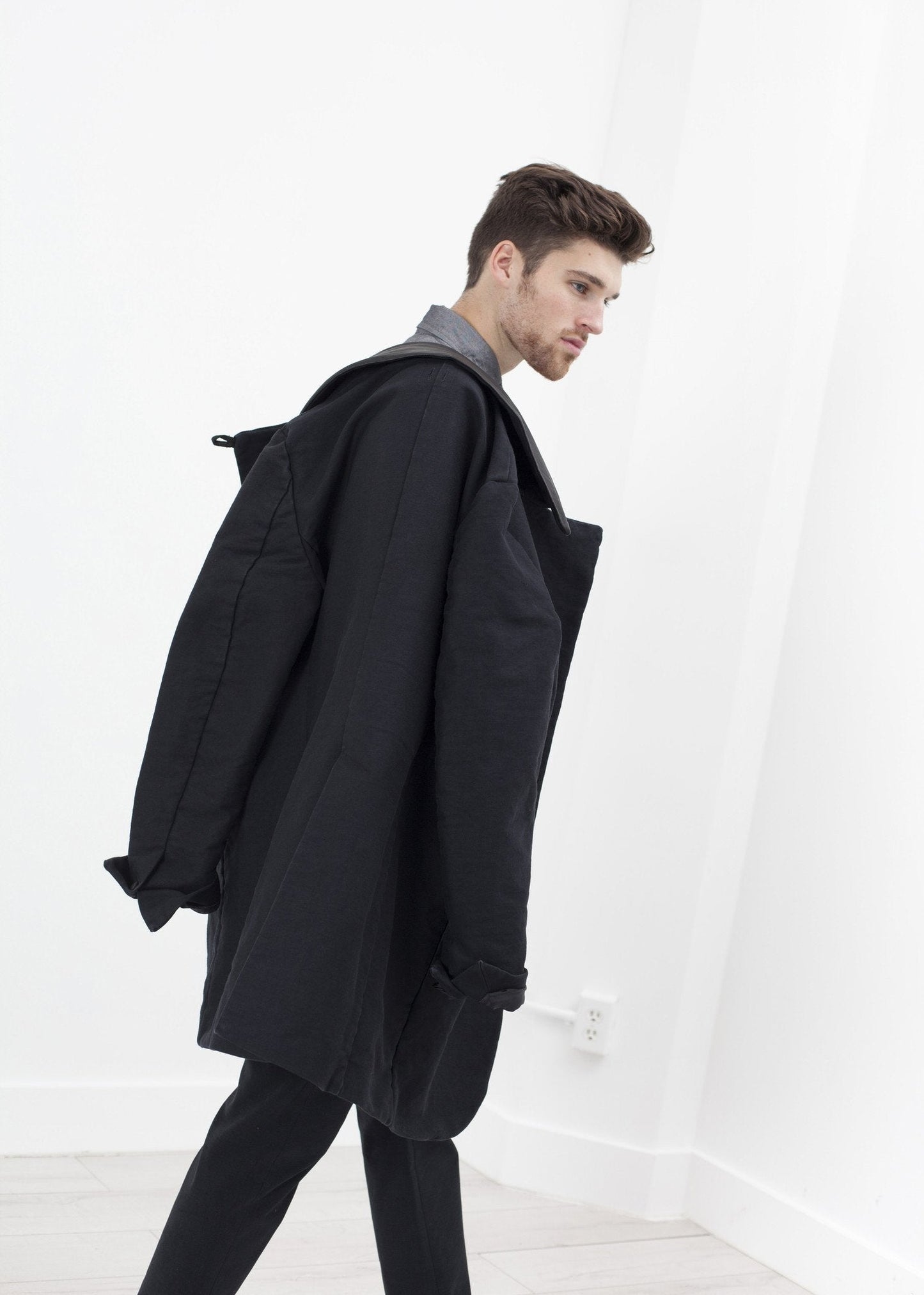 Taban Coat in Black - formtest11