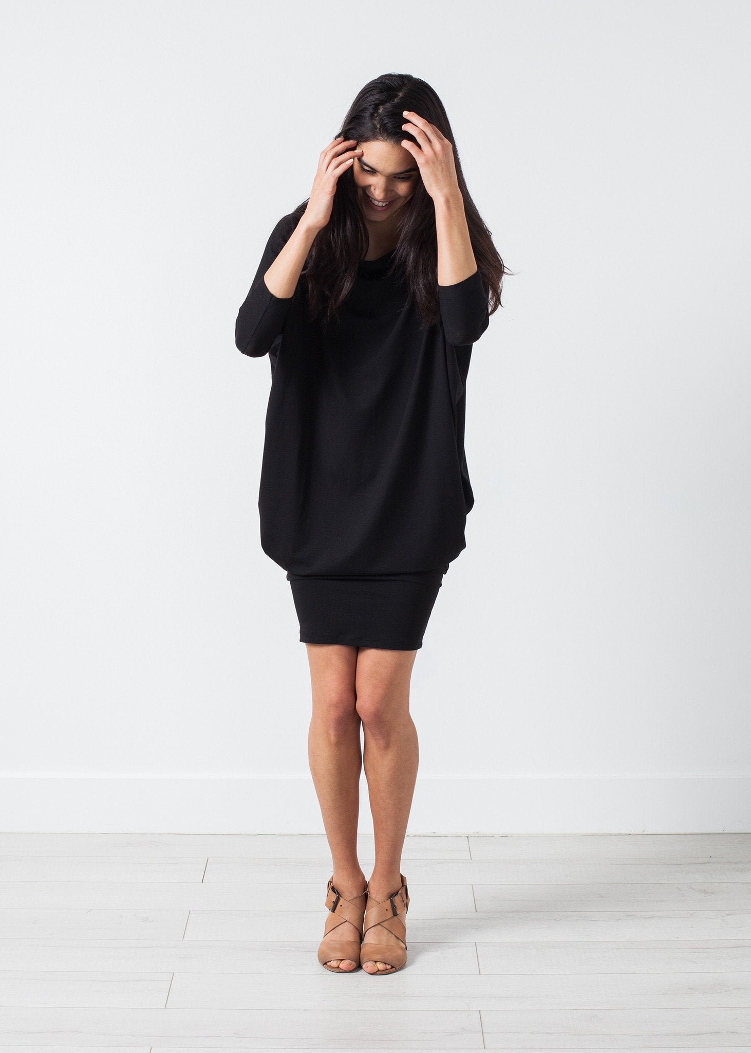 Tapered Boat Neck Dress - formtest11