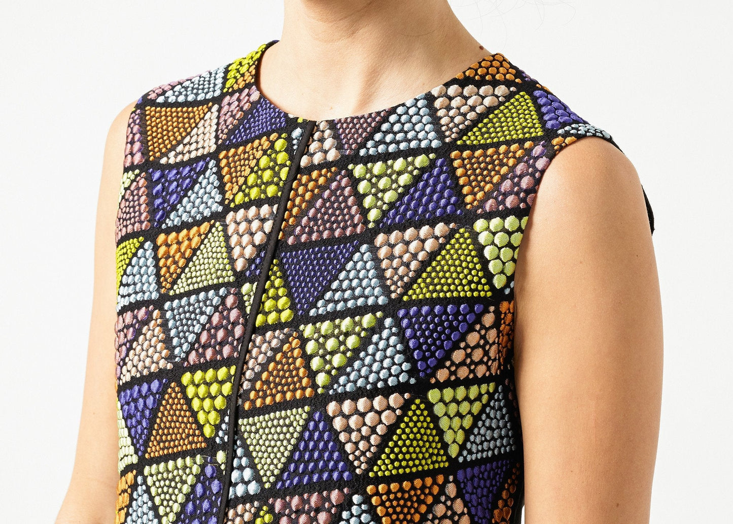 Triangle Sleeveless Dress in Multi - formtest11