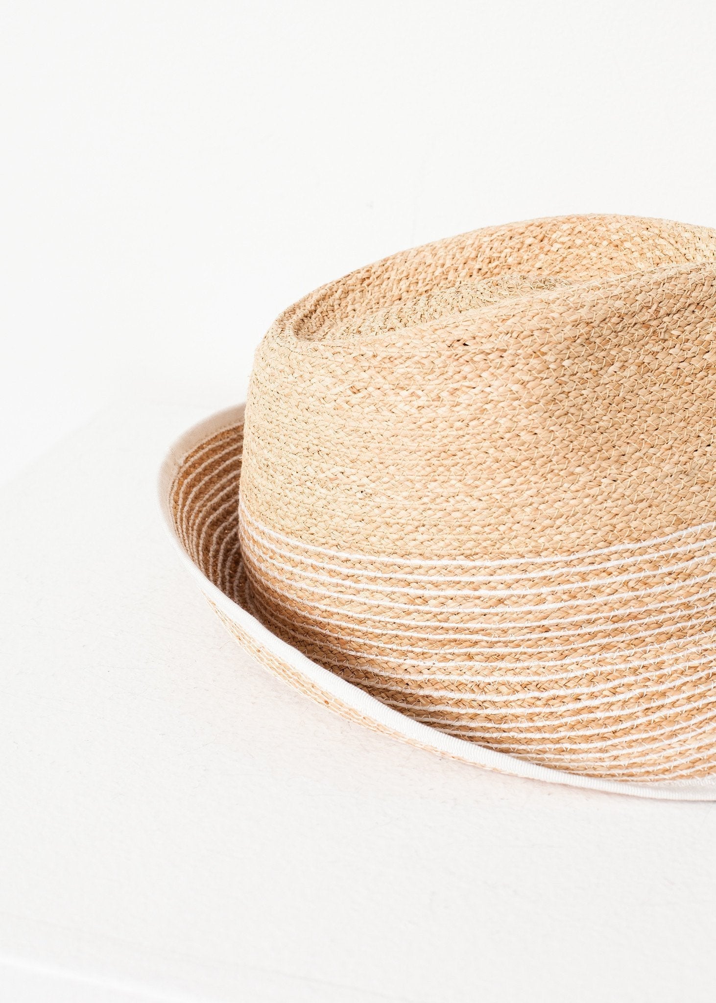 Washboard Hat in Straw/White - formtest11