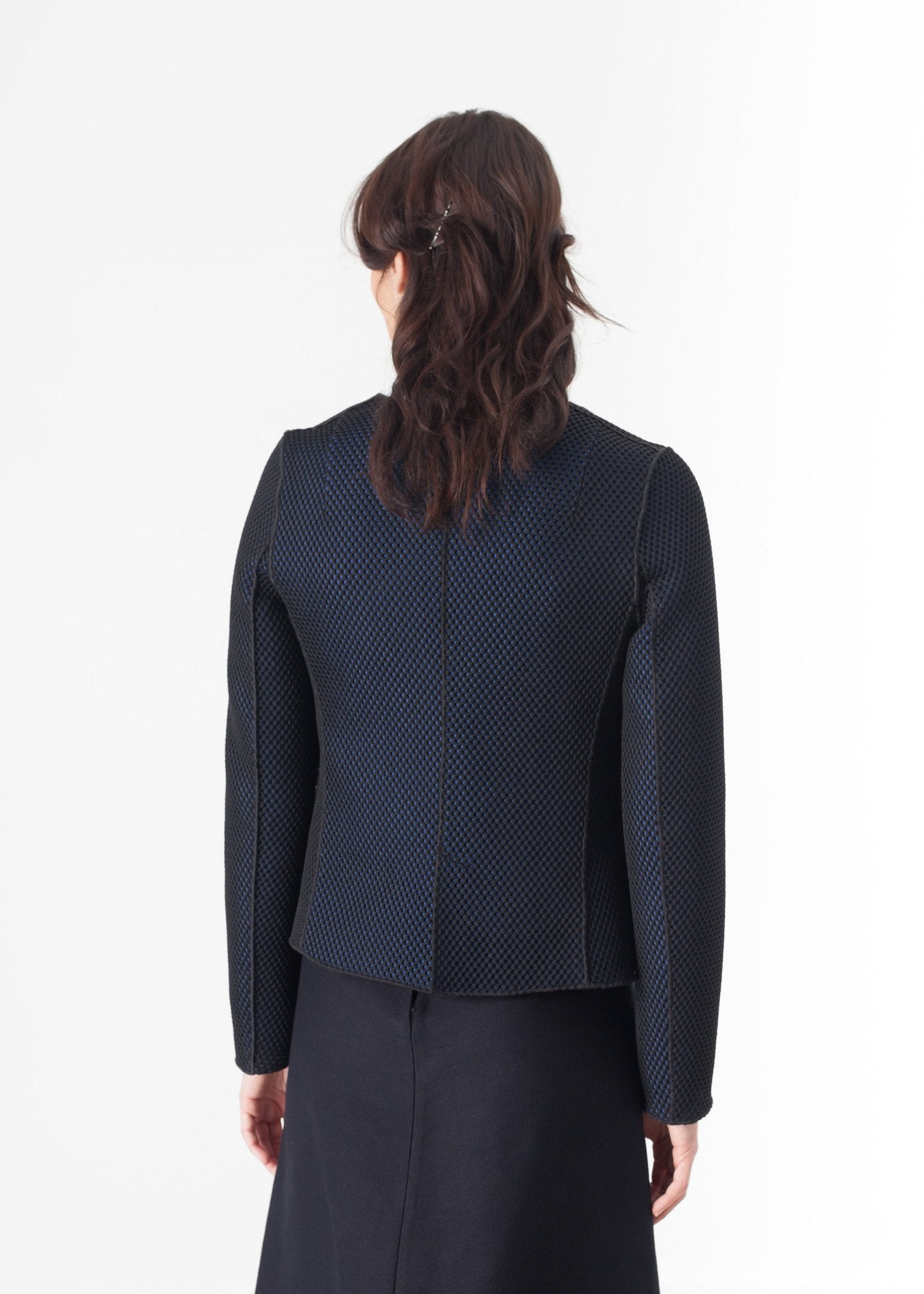 Weave Jacket in Black/Blue - formtest11