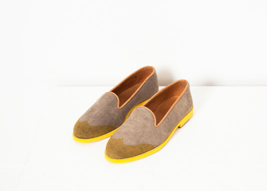 Wingtip Loafer in Yellow - formtest11